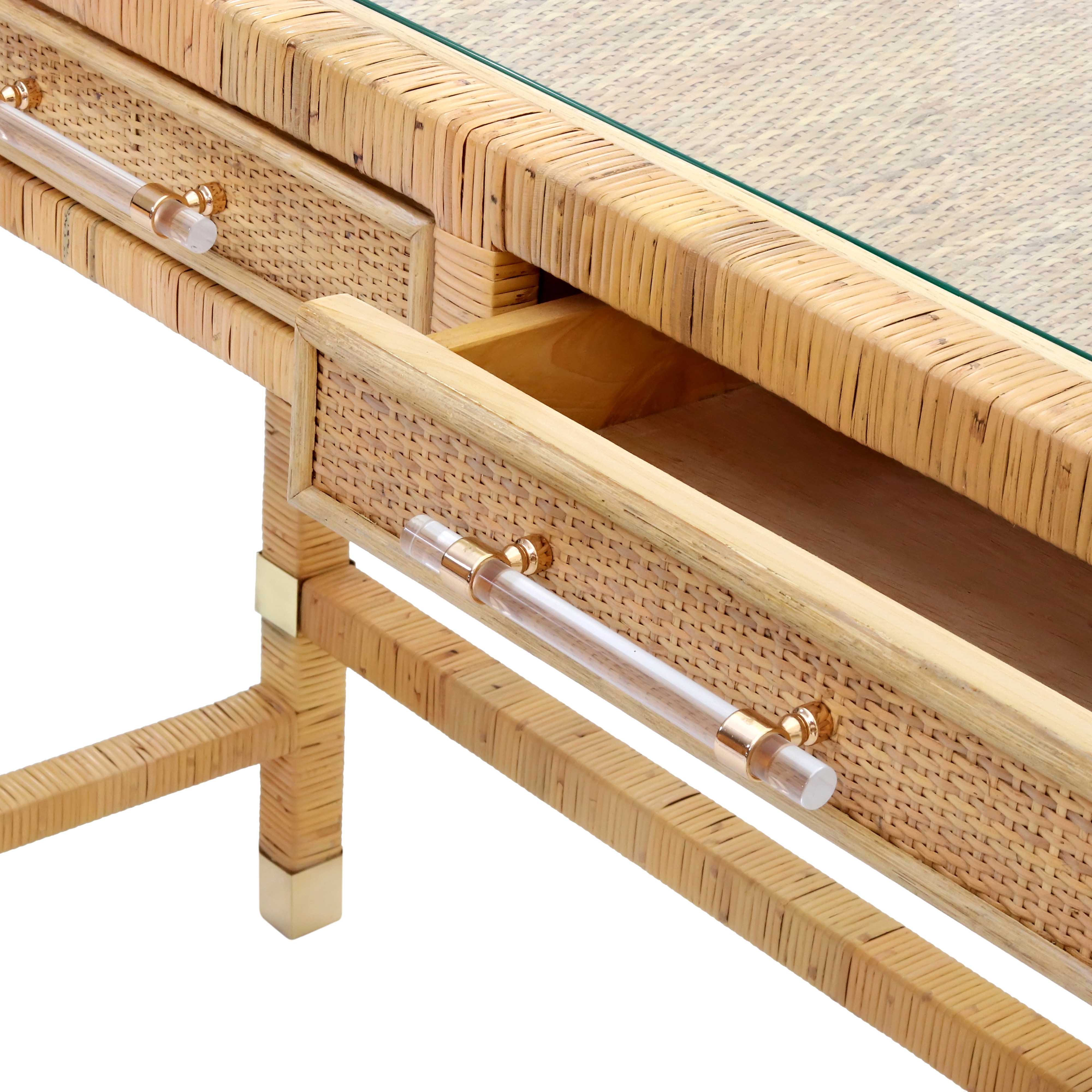 Amara Natural Rattan Desk - Image 6