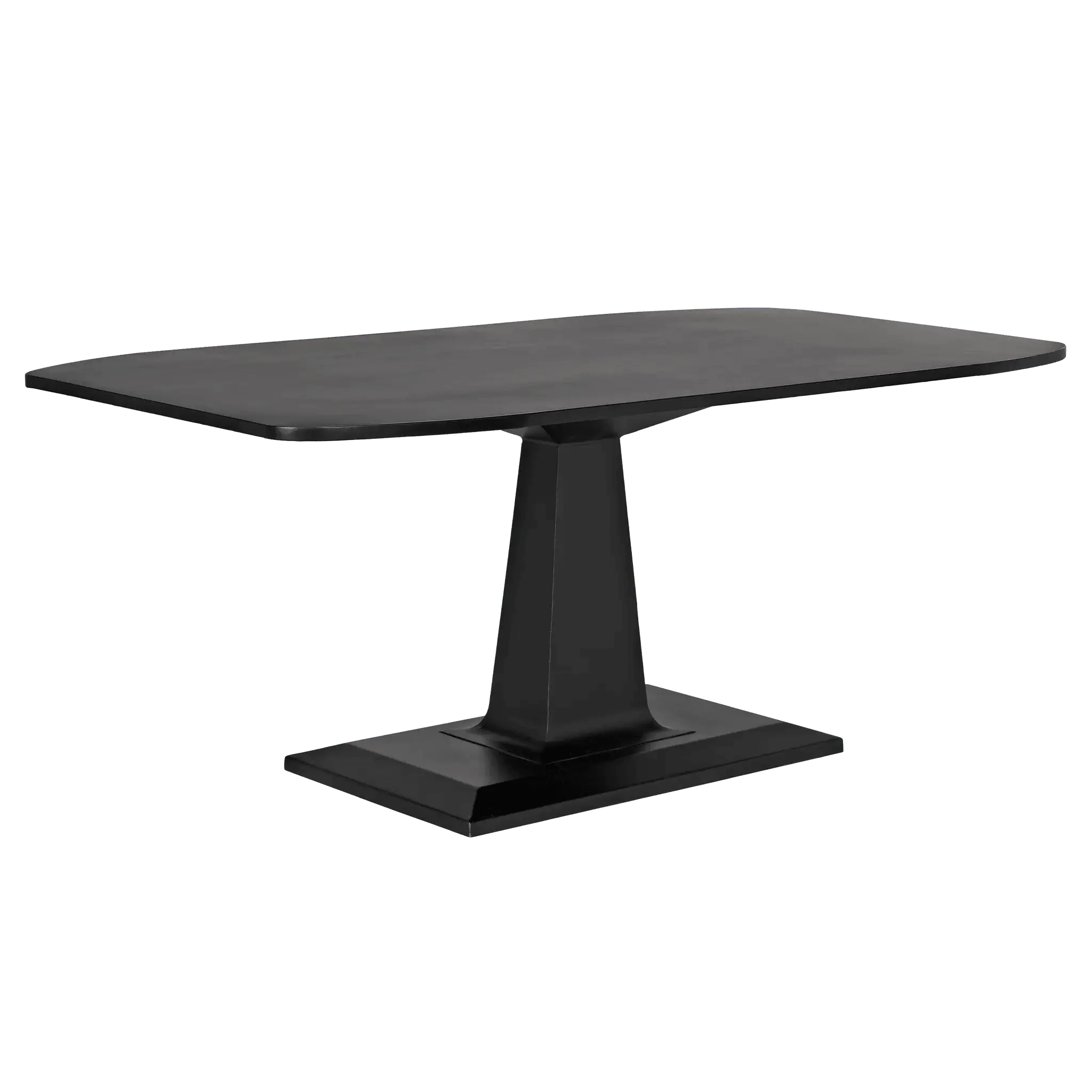Amboss Dining Table, Black Steel