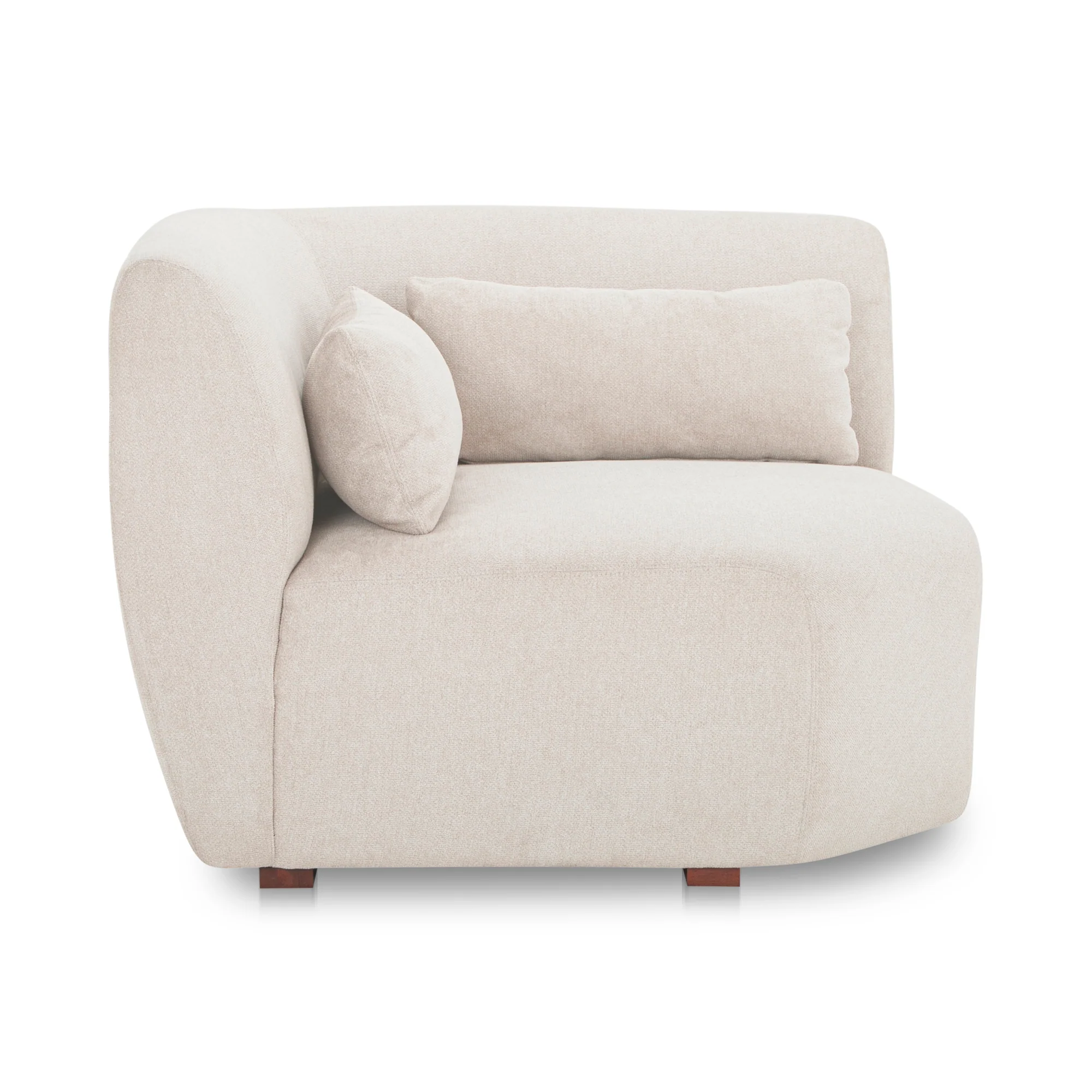 Amelia Corner Chair Warm White - Image 2