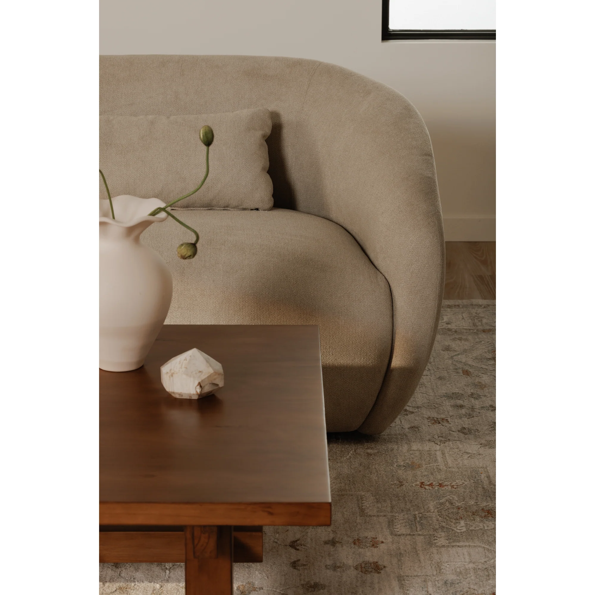 Amelia Right Arm Facing Chair Warm White - Image 2
