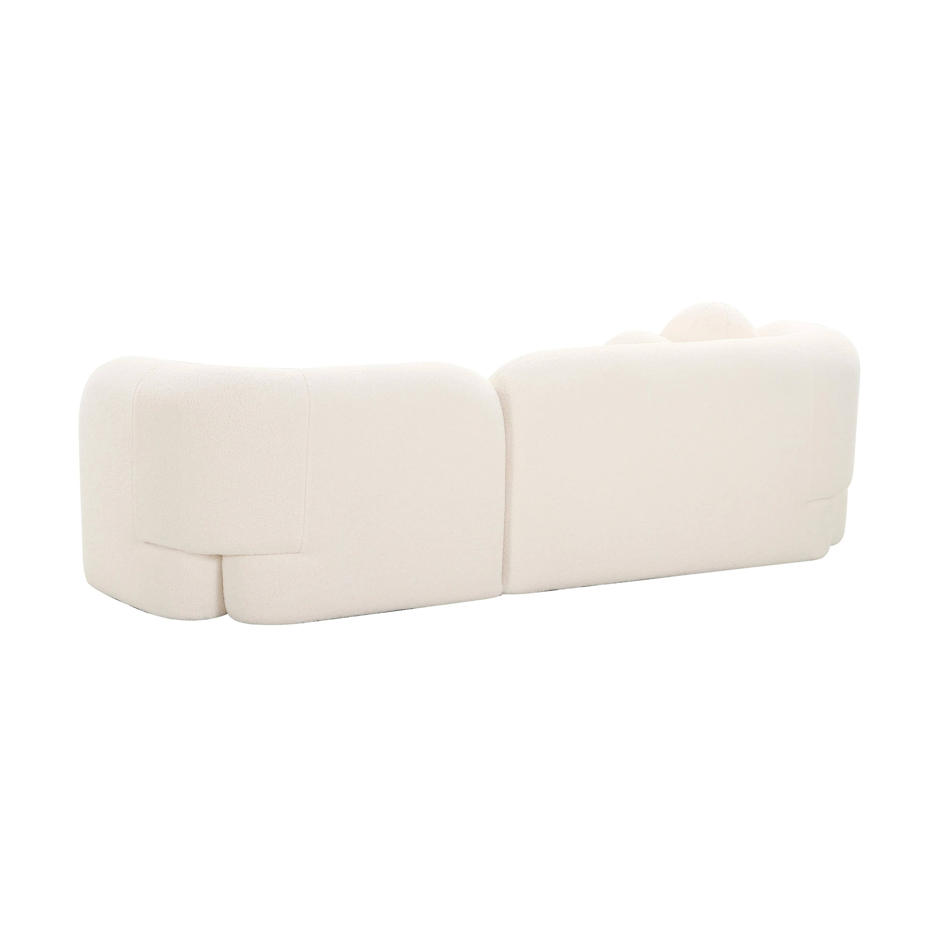 Amelie Cream Faux Fur Sofa - Image 5