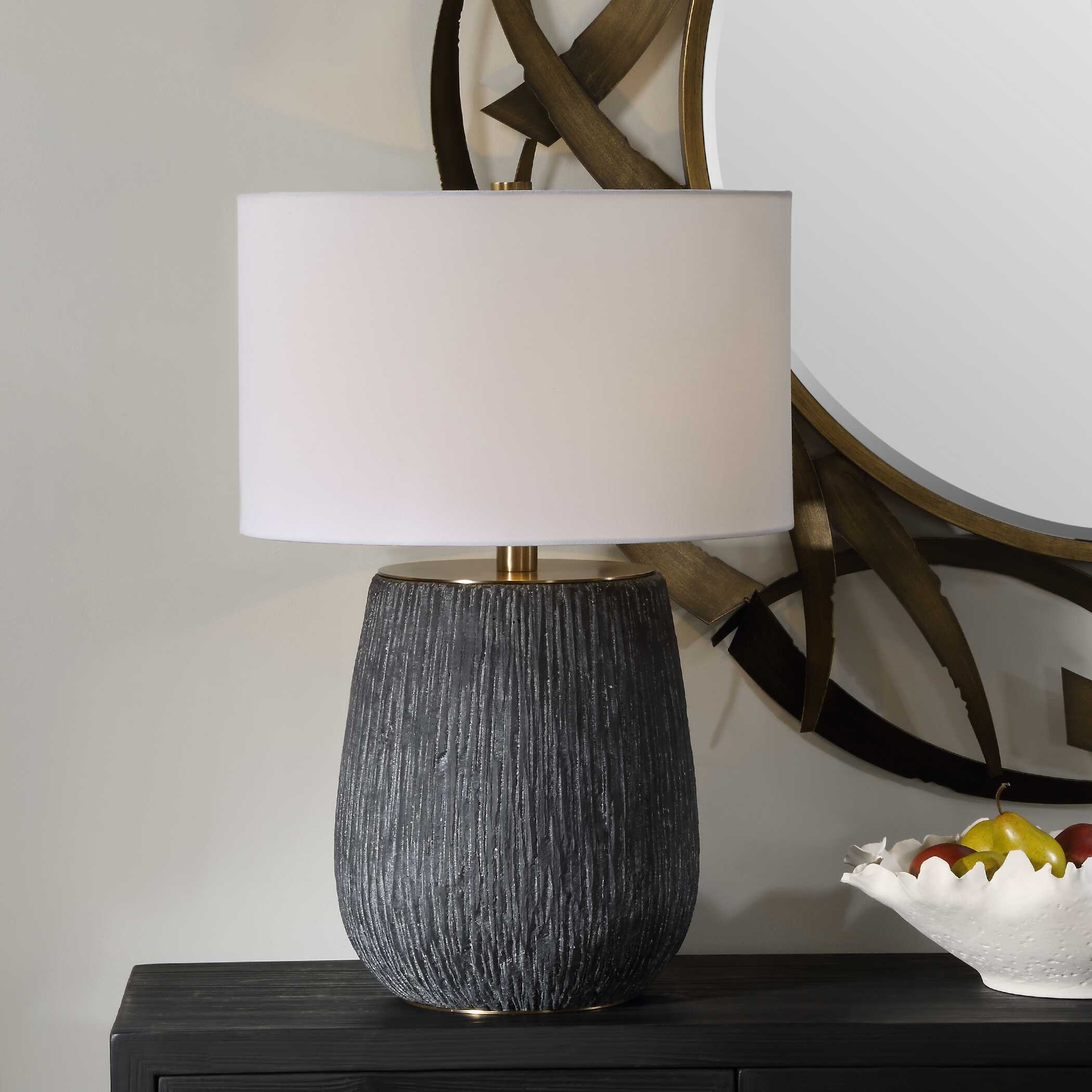 Americana Aged Black Table Lamp - Image 2