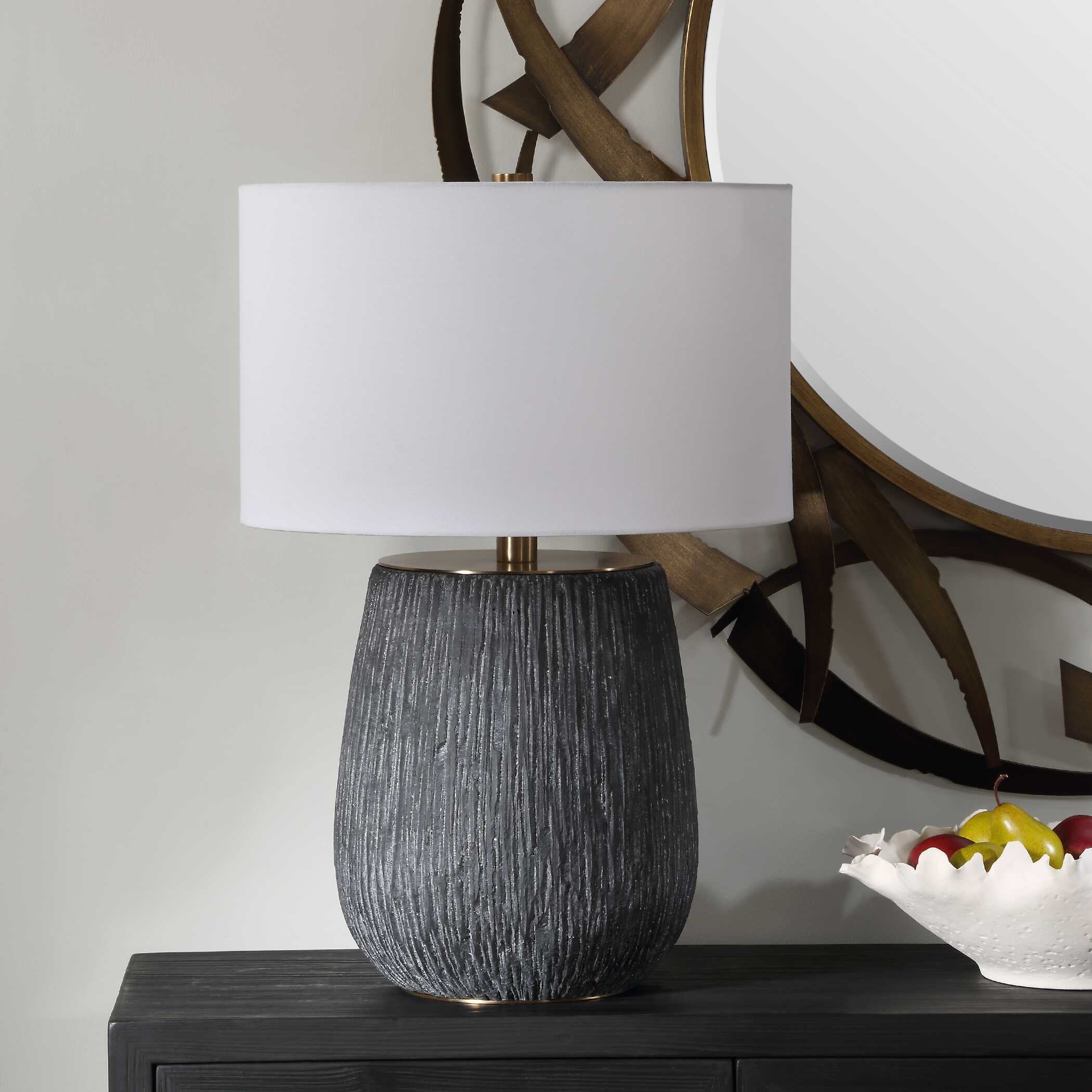 Americana Aged Black Table Lamp - Image 3