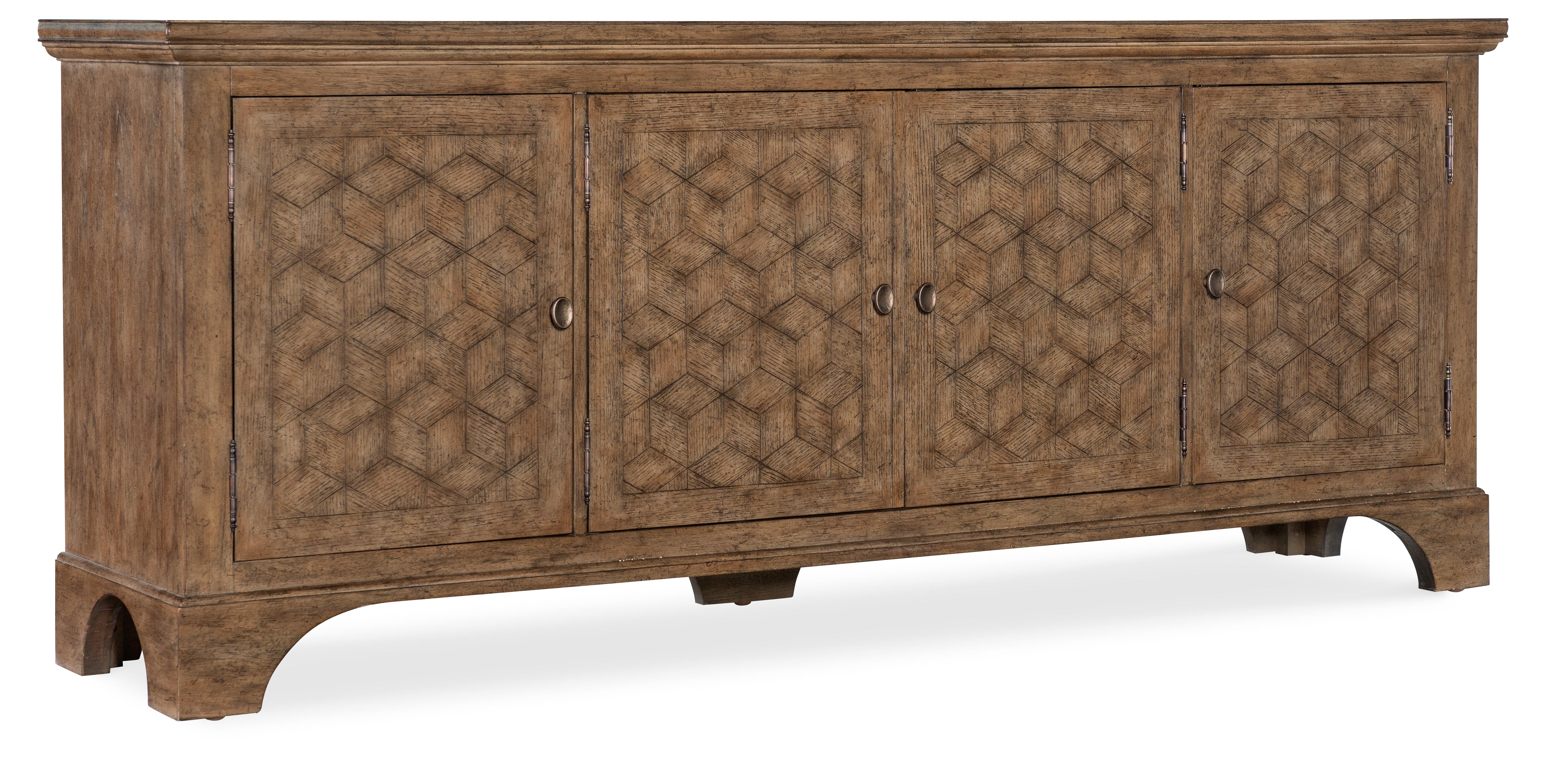 Americana Entertainment Credenza - Honey