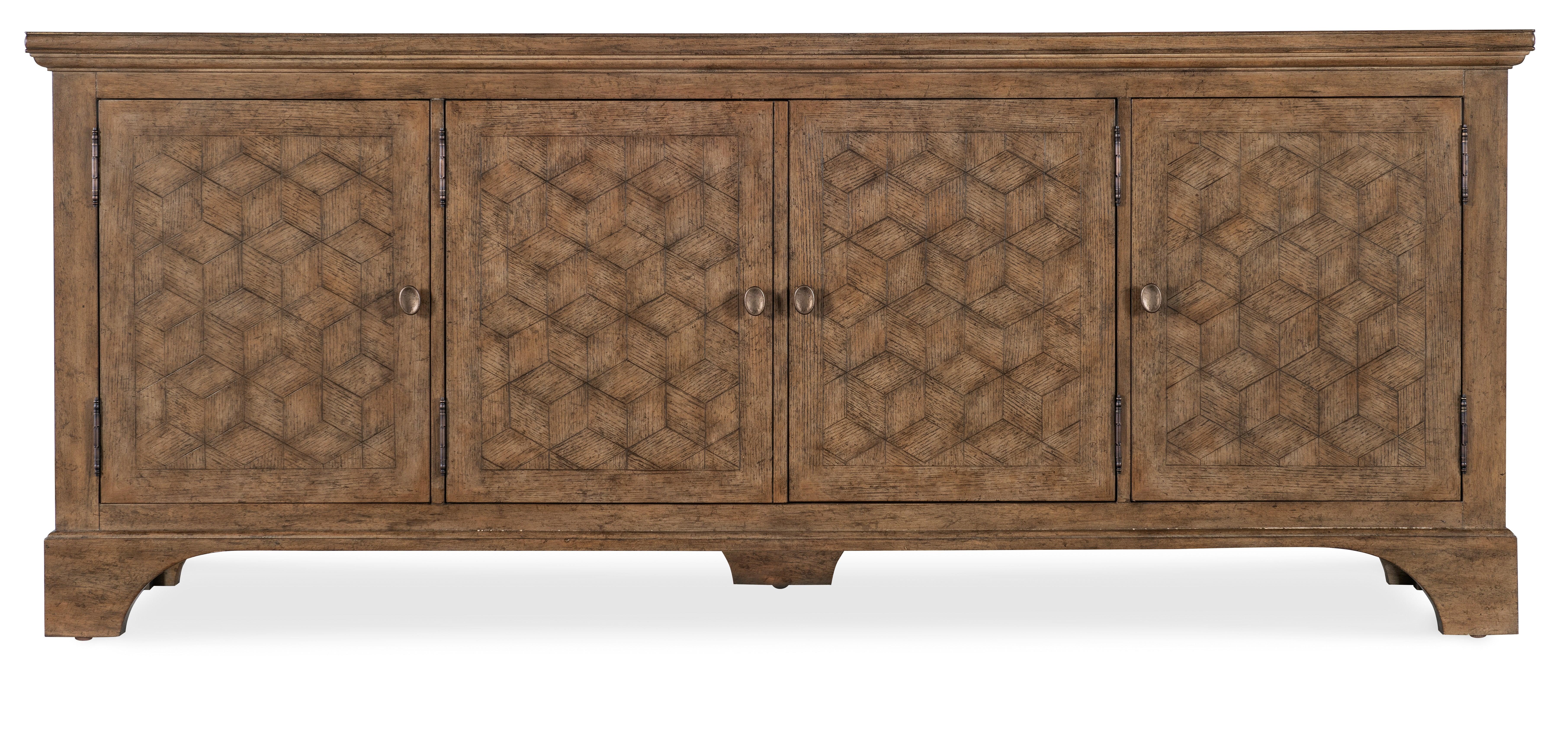 Americana Entertainment Credenza - Honey - Image 3