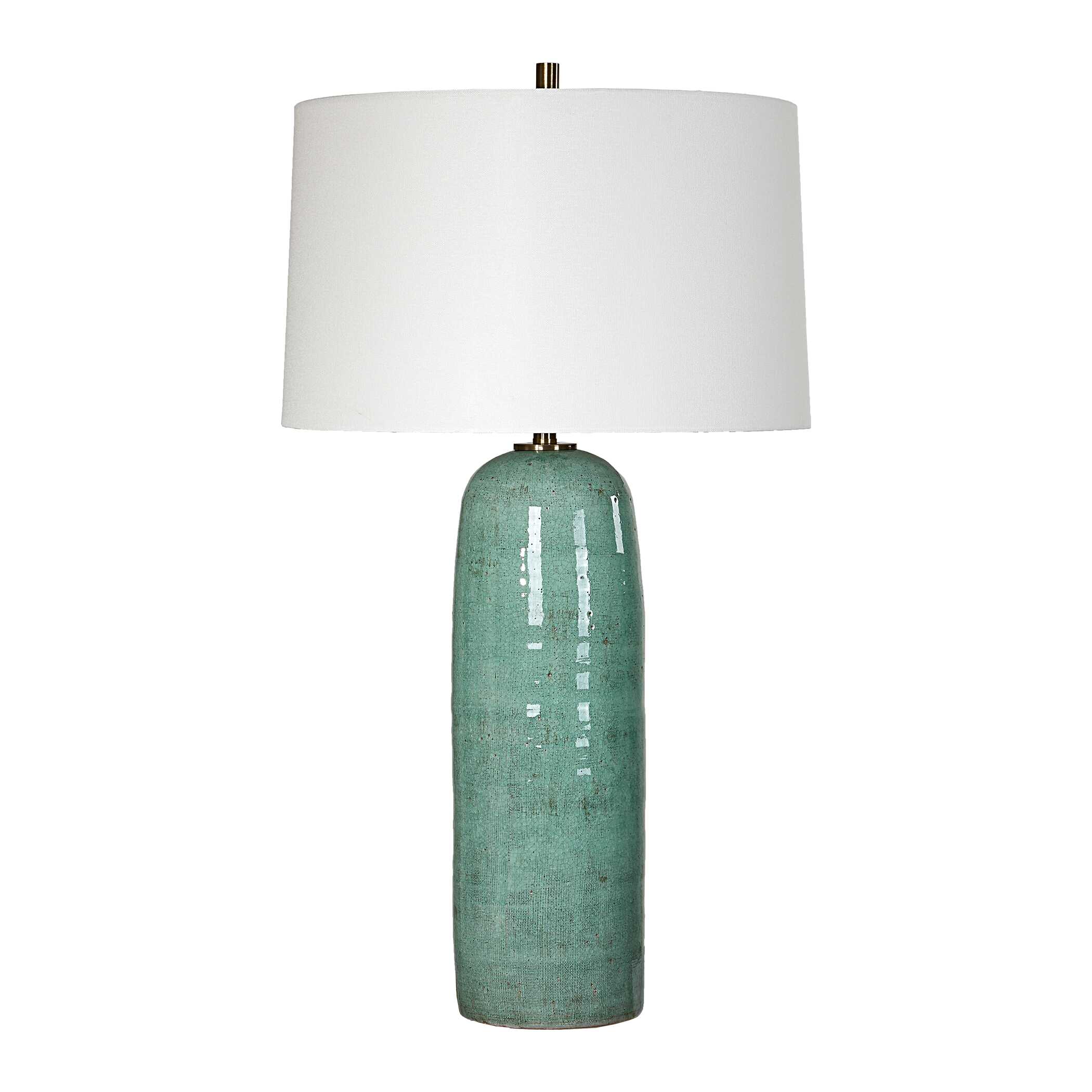 Andale Crackled Teal Table Lamp - Image 4