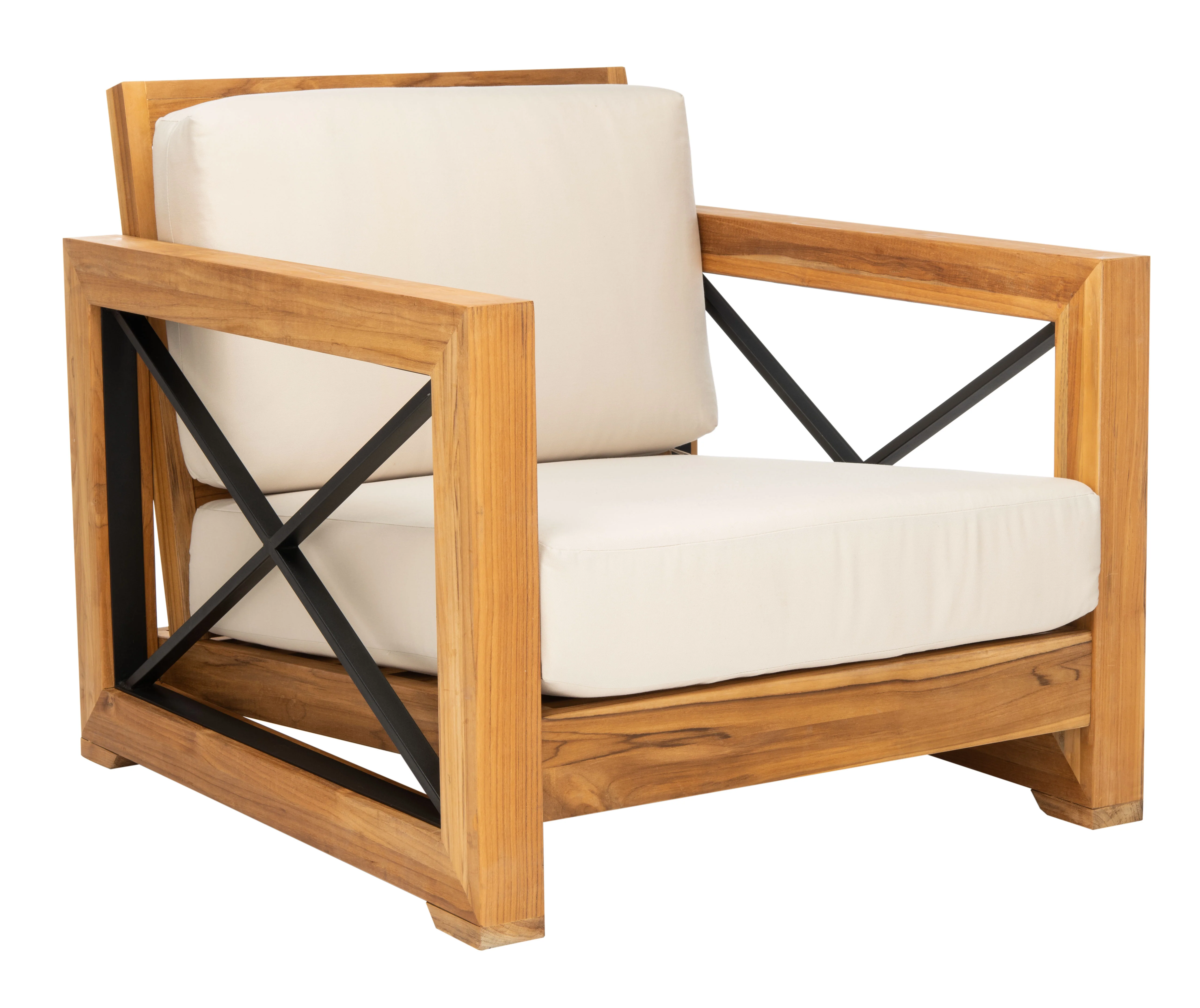 Andros Brazilian Teak Patio Chair - Image 4