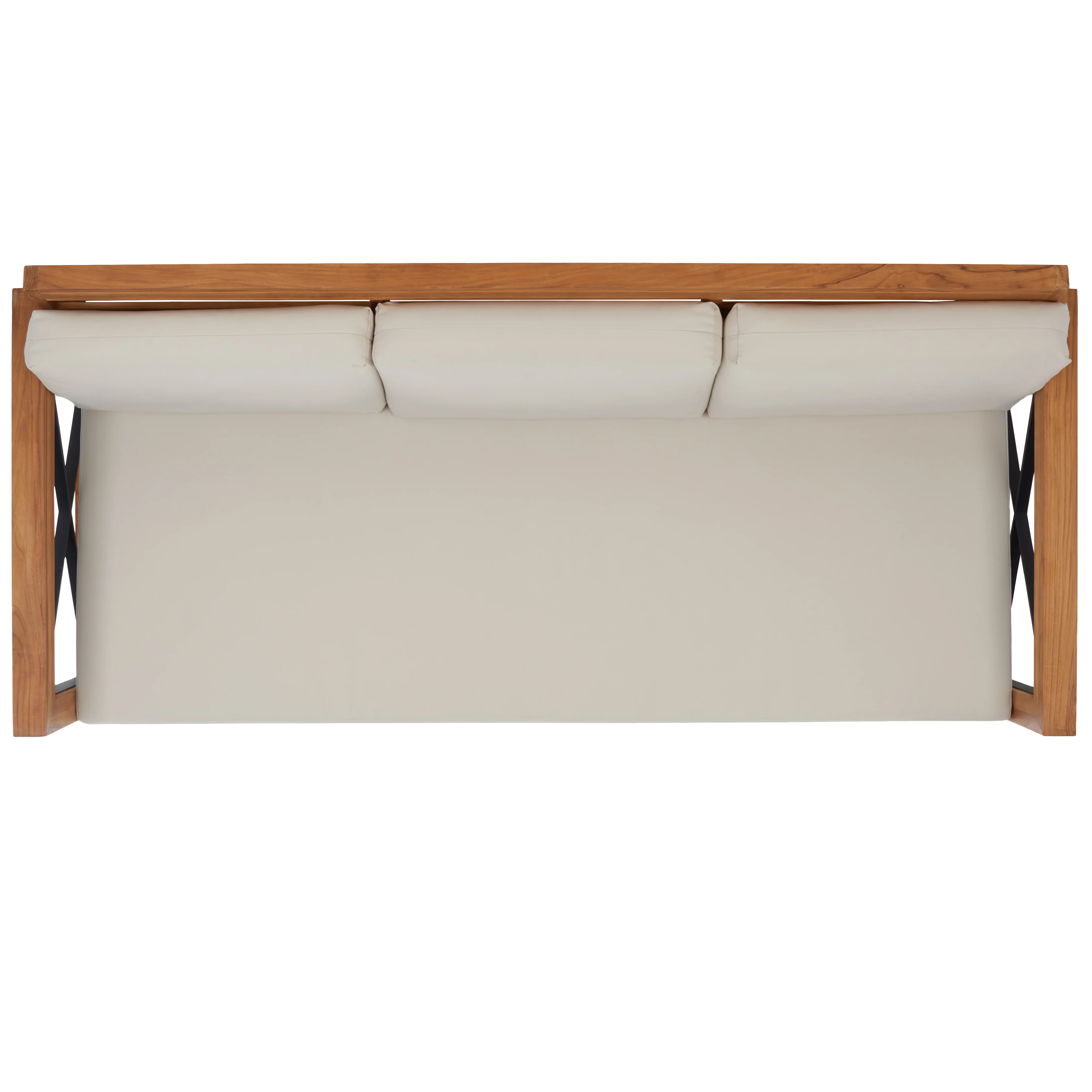 Andros Brazilian Teak Patio Sofa - Image 10