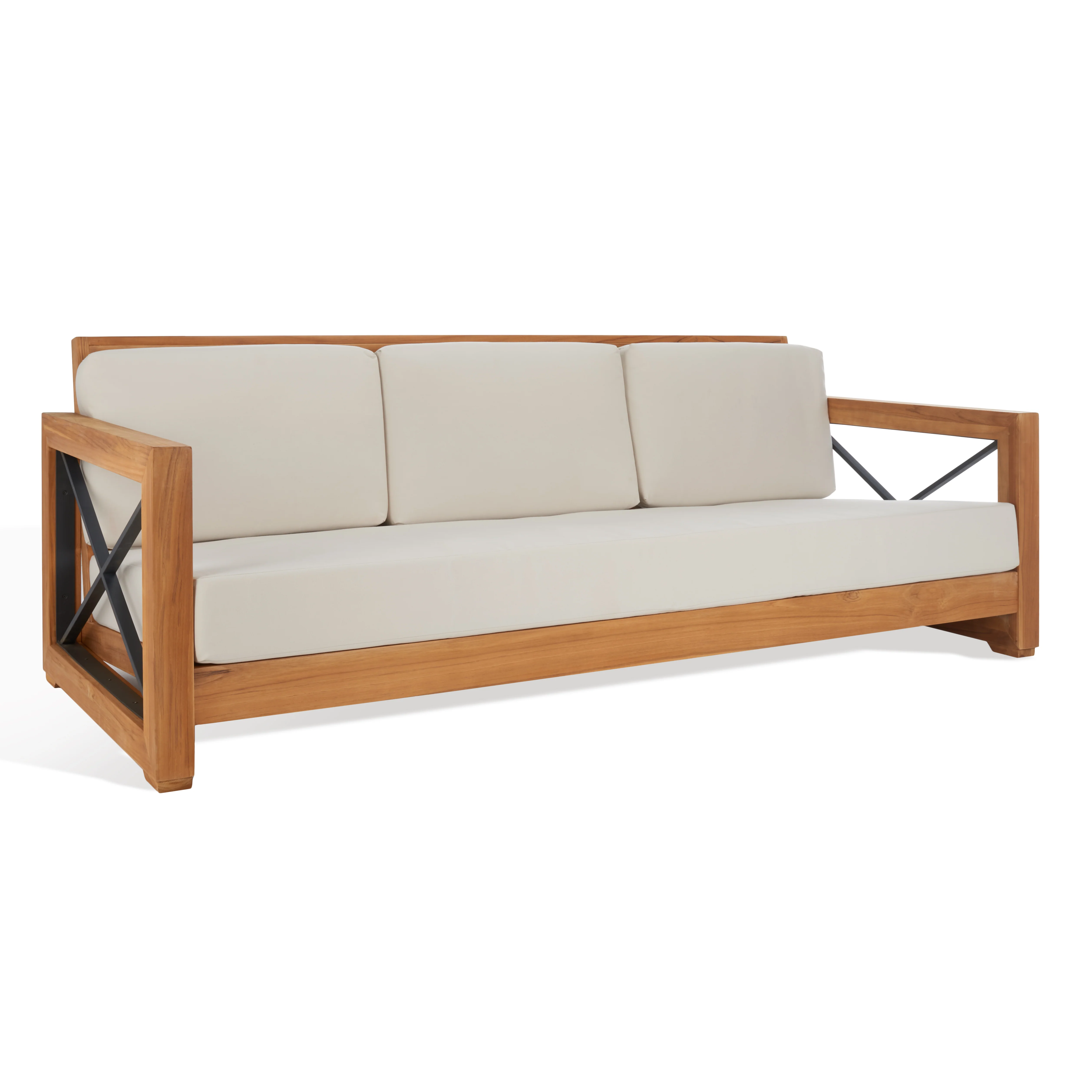 Andros Brazilian Teak Patio Sofa - Image 4