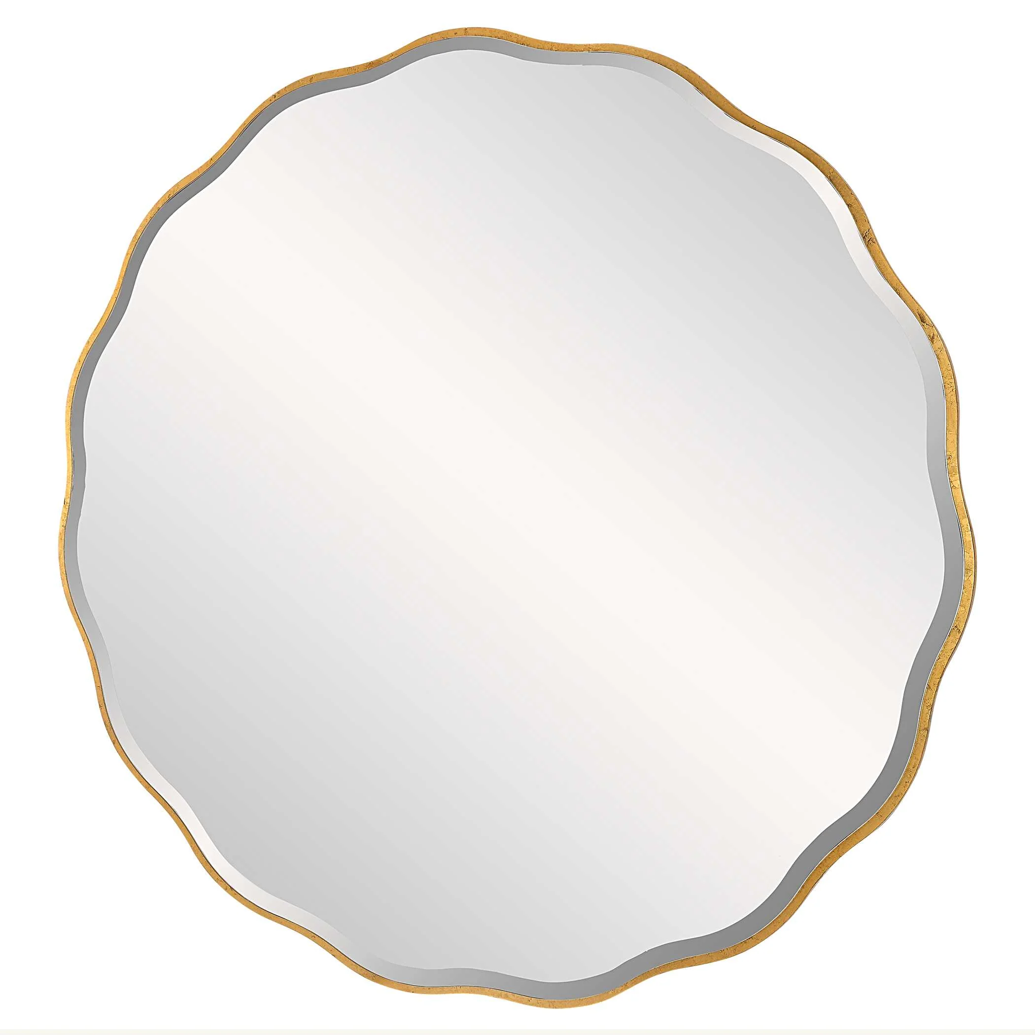 Aneta Large Gold Round Mirror - Image 4
