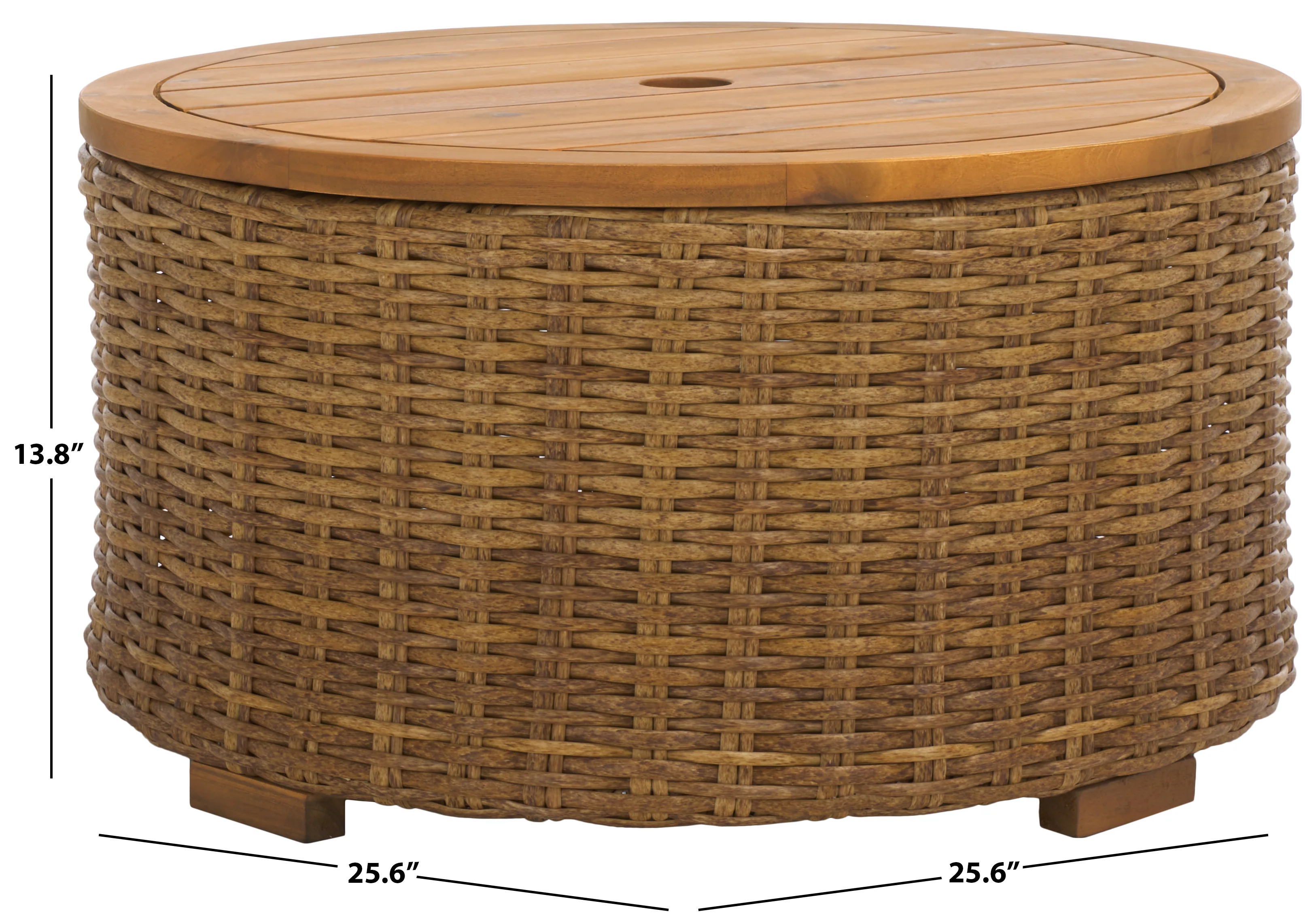 Anguilla Wicker Coffee Table - Image 6