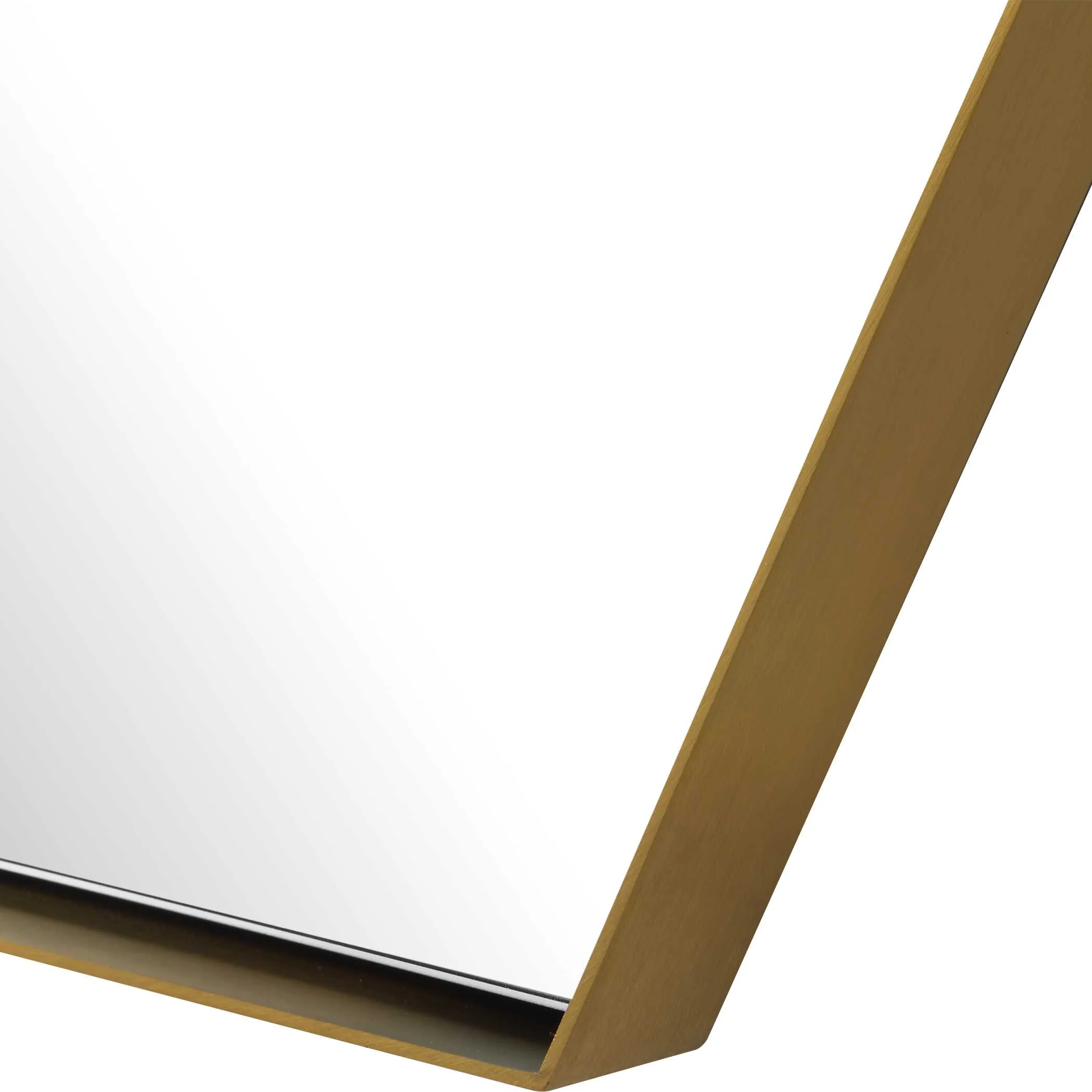 Ankara Brass Hexagon Mirror - Image 5