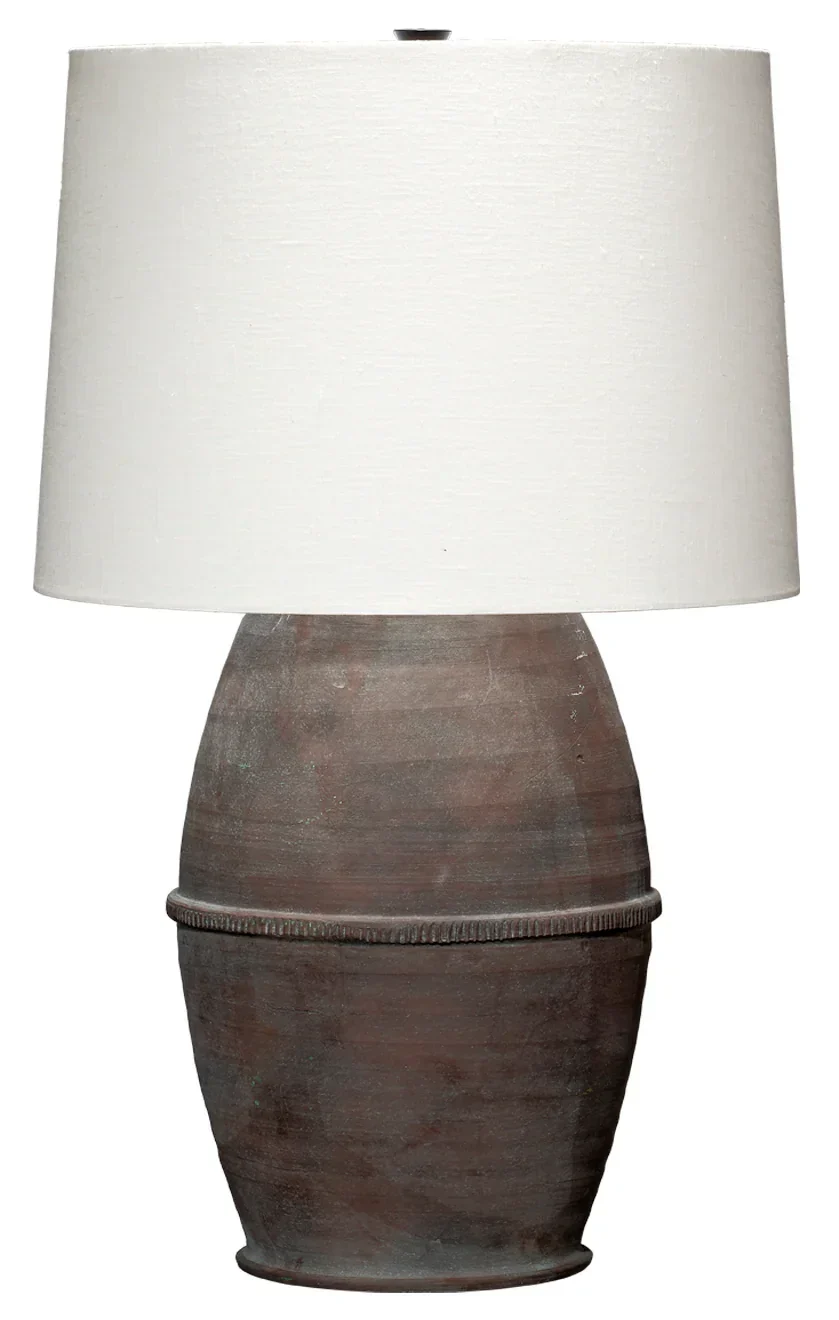 Antiquity Ceramic Table Lamp with Linen Shade