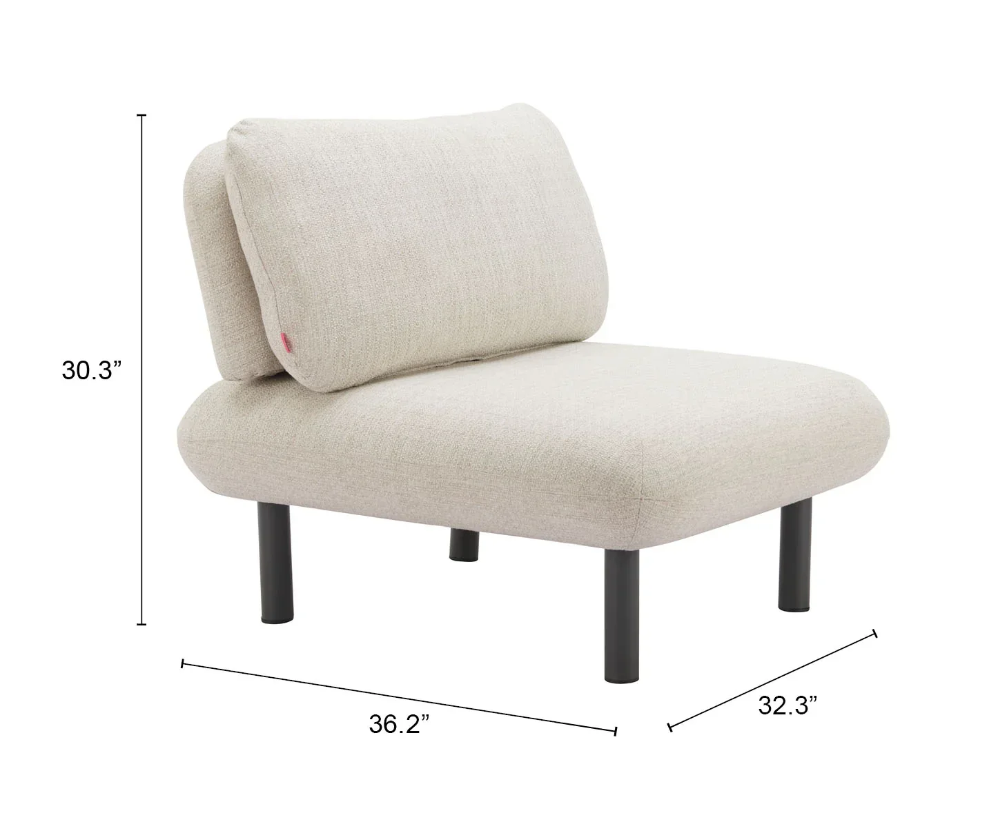 Aperto Accent Chair Beige - Image 6