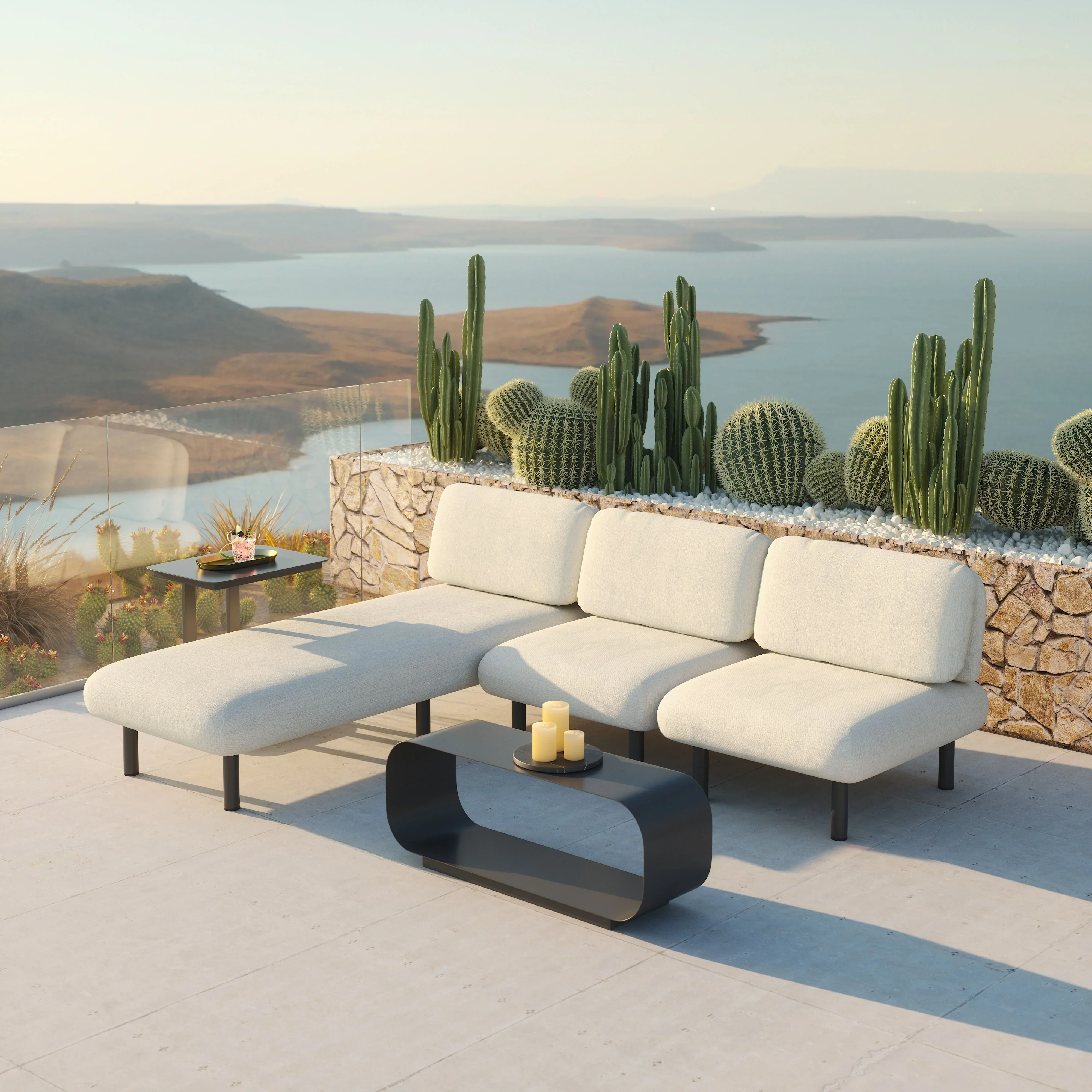 Aperto Chaise Beige - Image 2