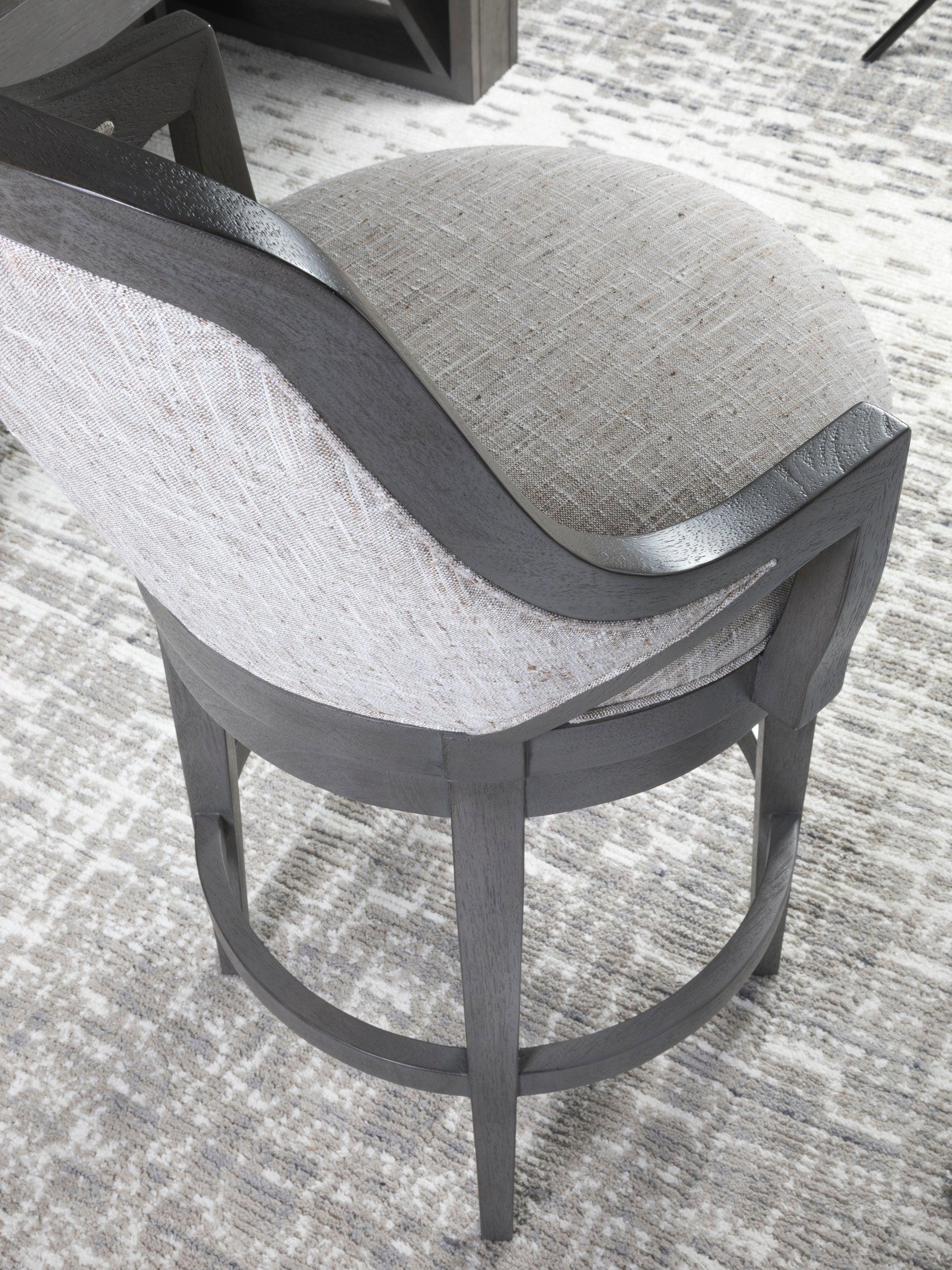 Appellation Upholstered Swivel Barstool - Image 2