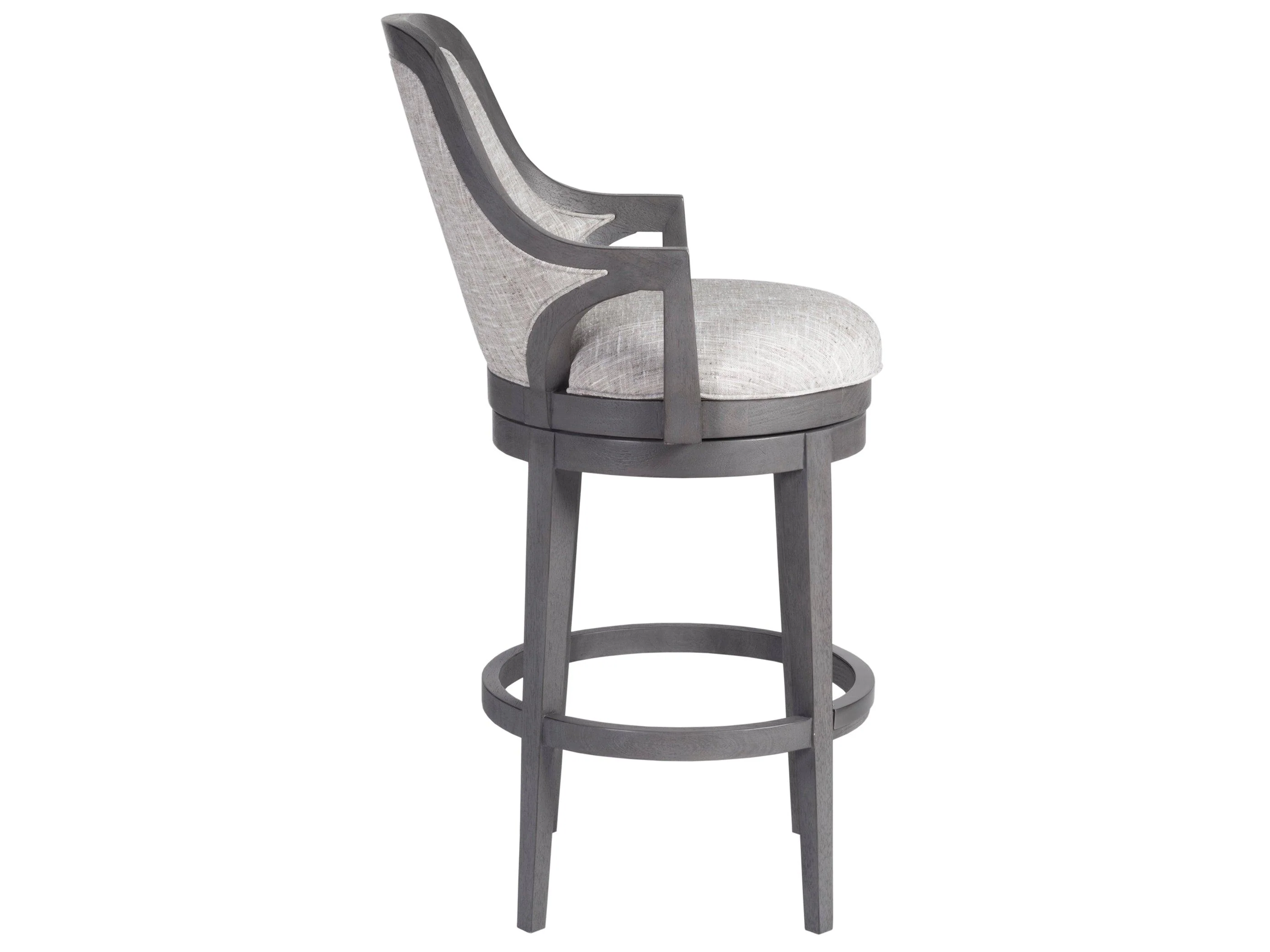 Appellation Upholstered Swivel Barstool - Image 4