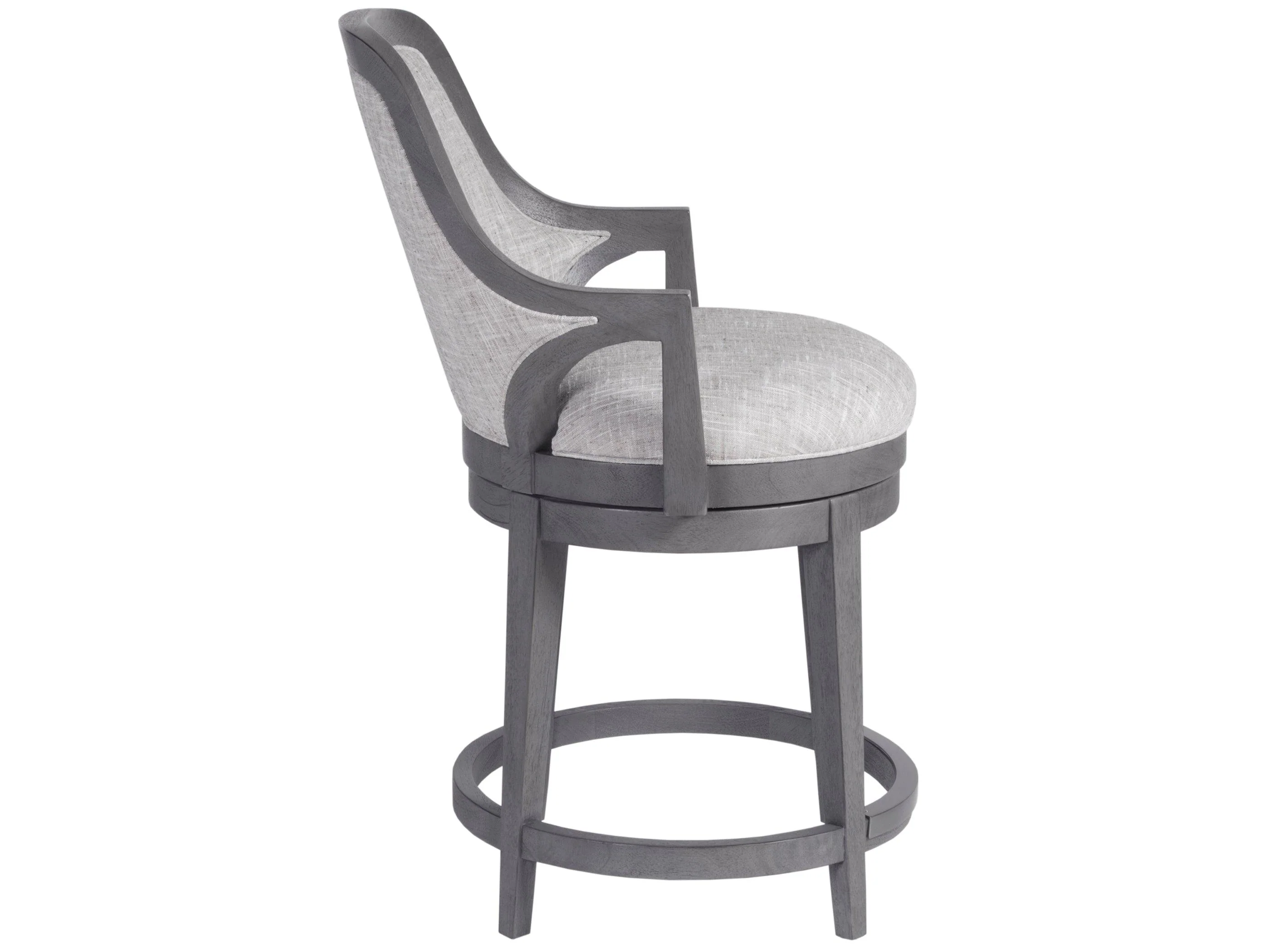 Appellation Upholstered Swivel Counter Stool - Image 4