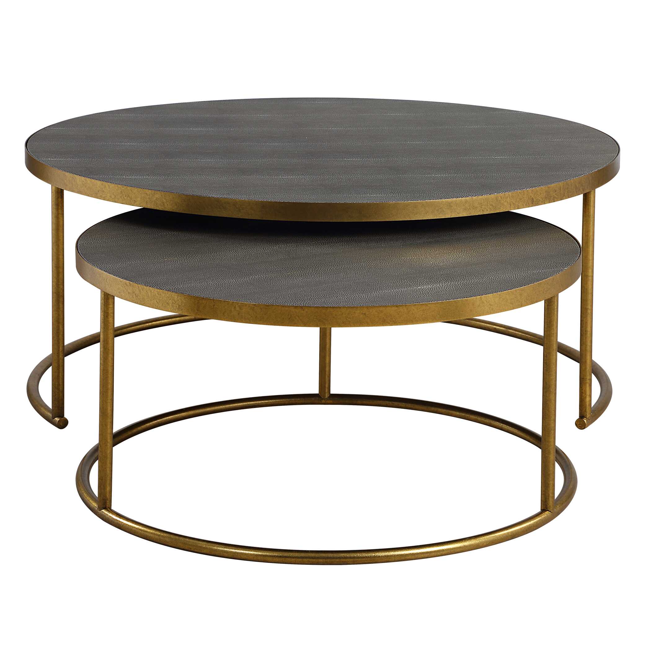 Aragon Gray Nesting Coffee Tables - Set of 2