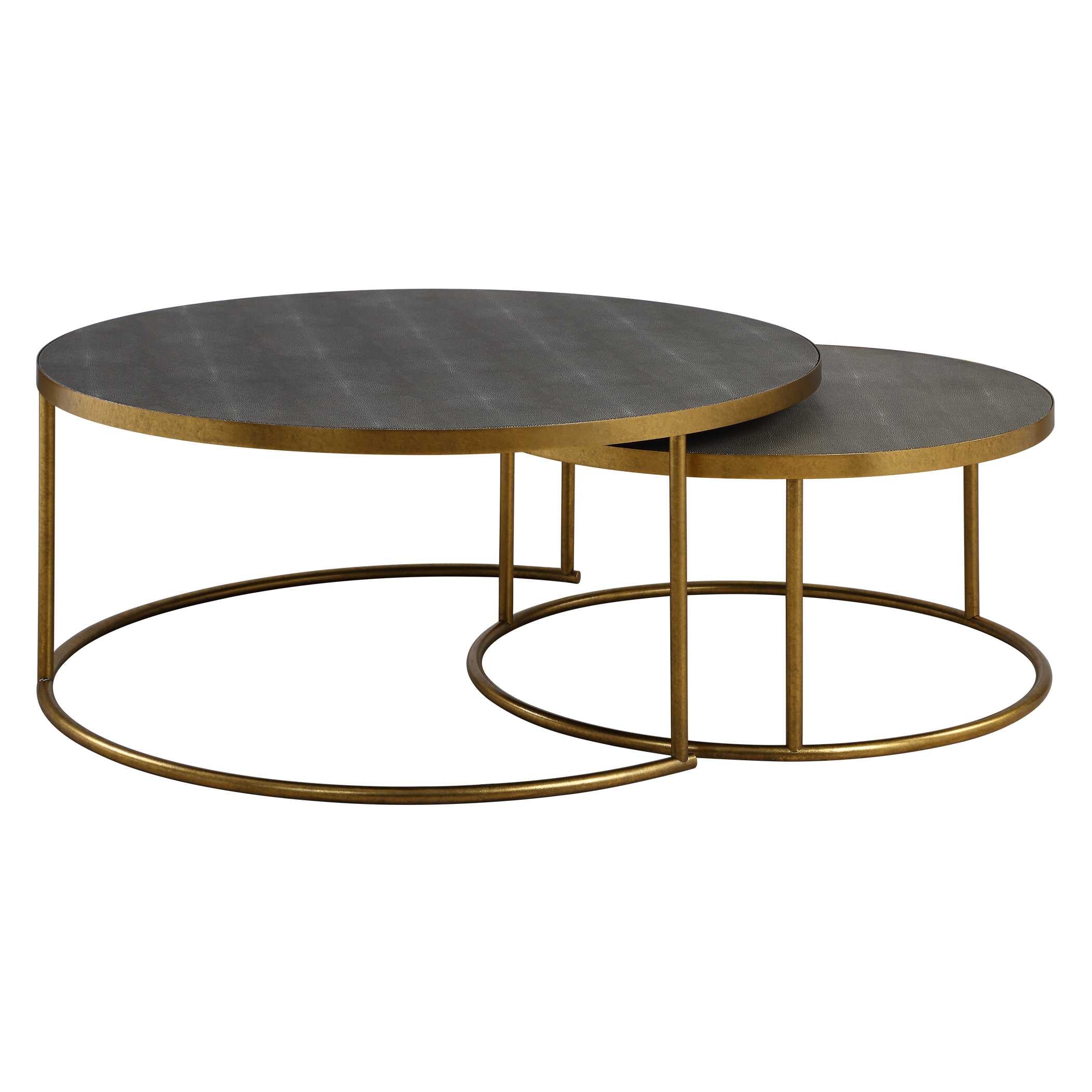 Aragon Gray Nesting Coffee Tables - Set of 2 - Image 4