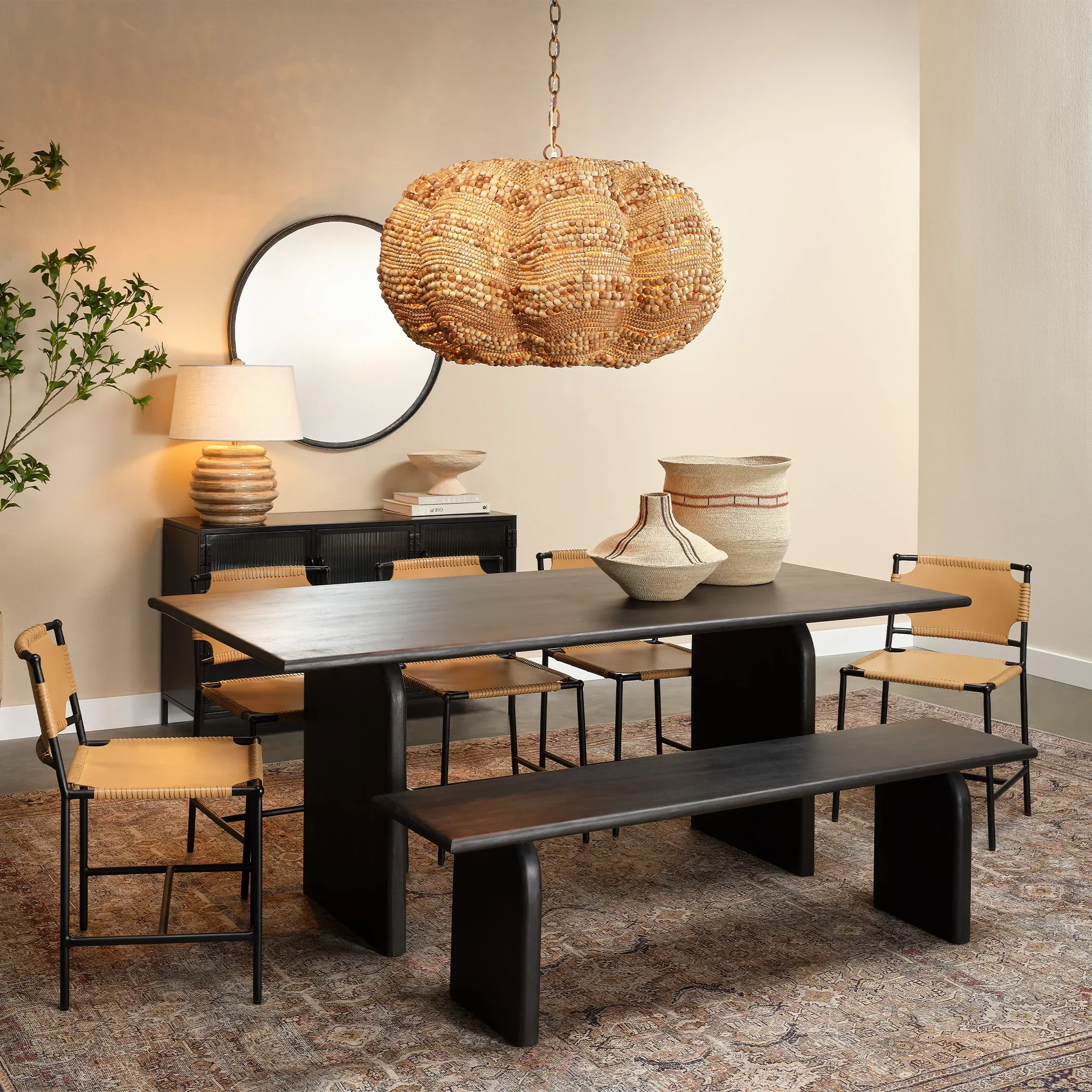 Arc Mango Wood Dining Table - Image 2