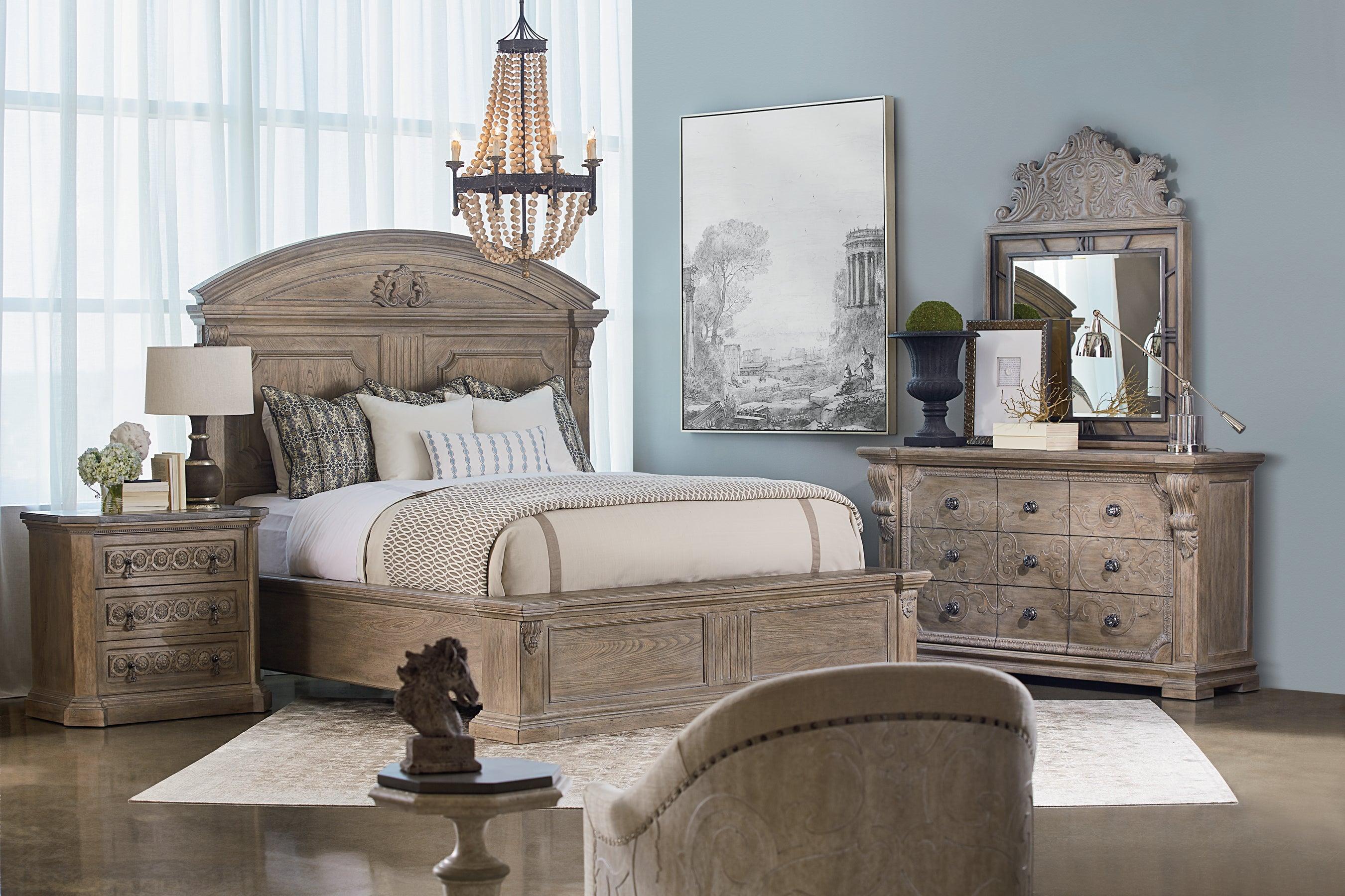 Arch Salvage Queen Chambers Panel Bed - Image 2