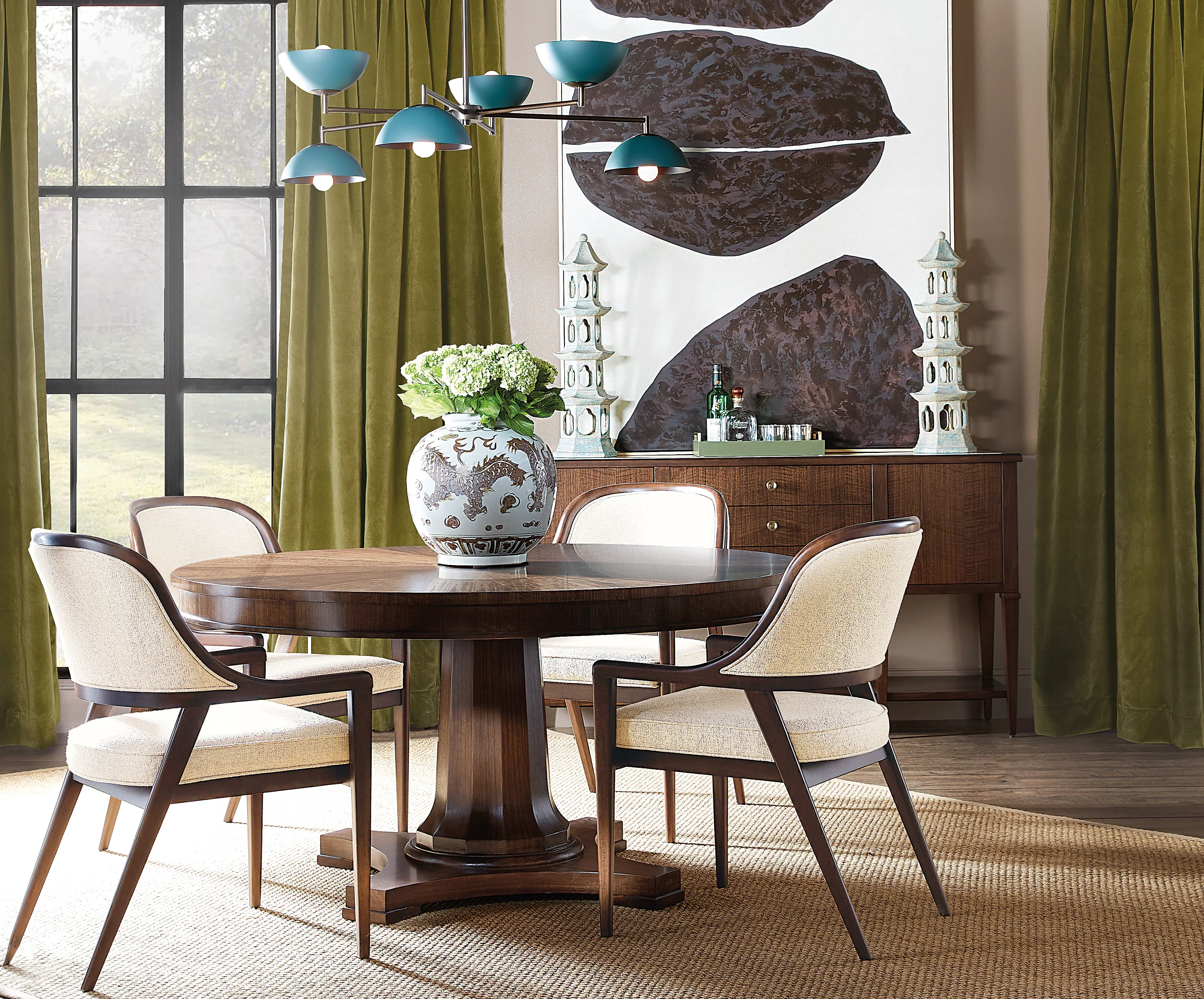 Archives Round Pedestal Dining Table - Image 2