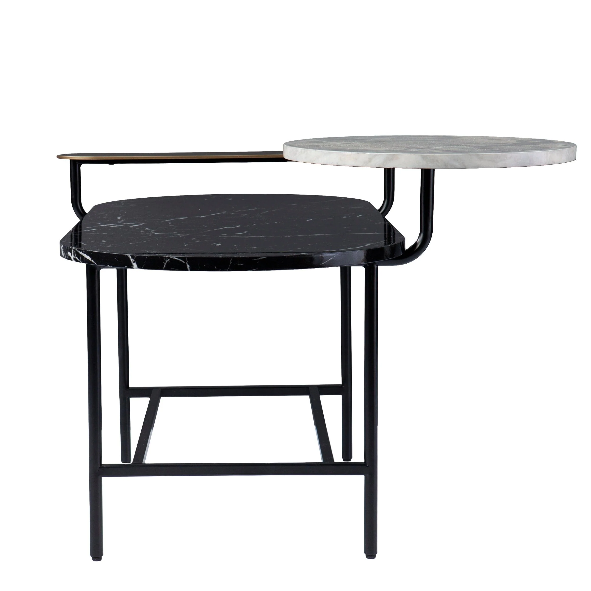 Arcklid Faux Marble Cocktail Table w/ Storage - Image 4
