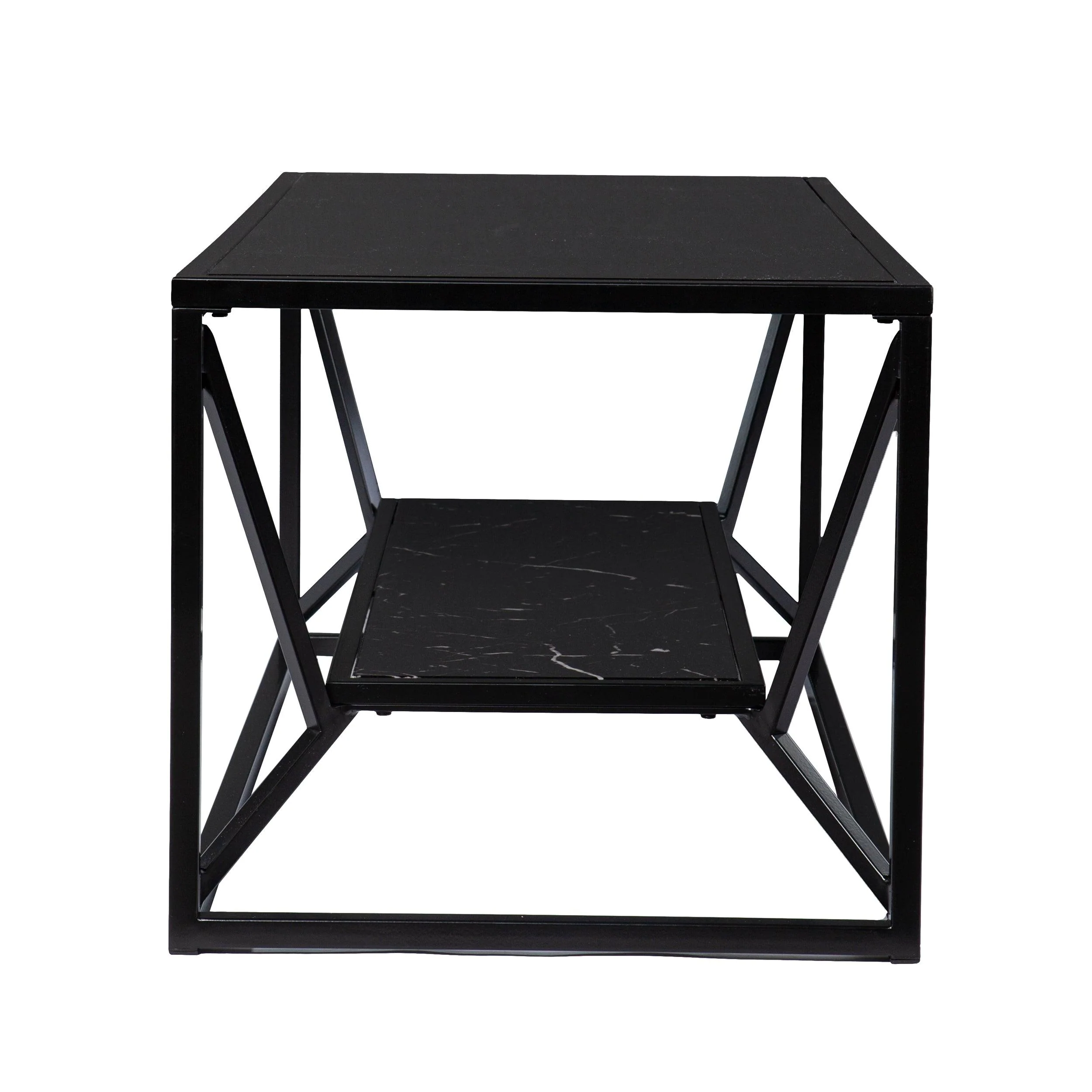 Argall Glass-Top Cocktail Table w/ Storage - Image 4