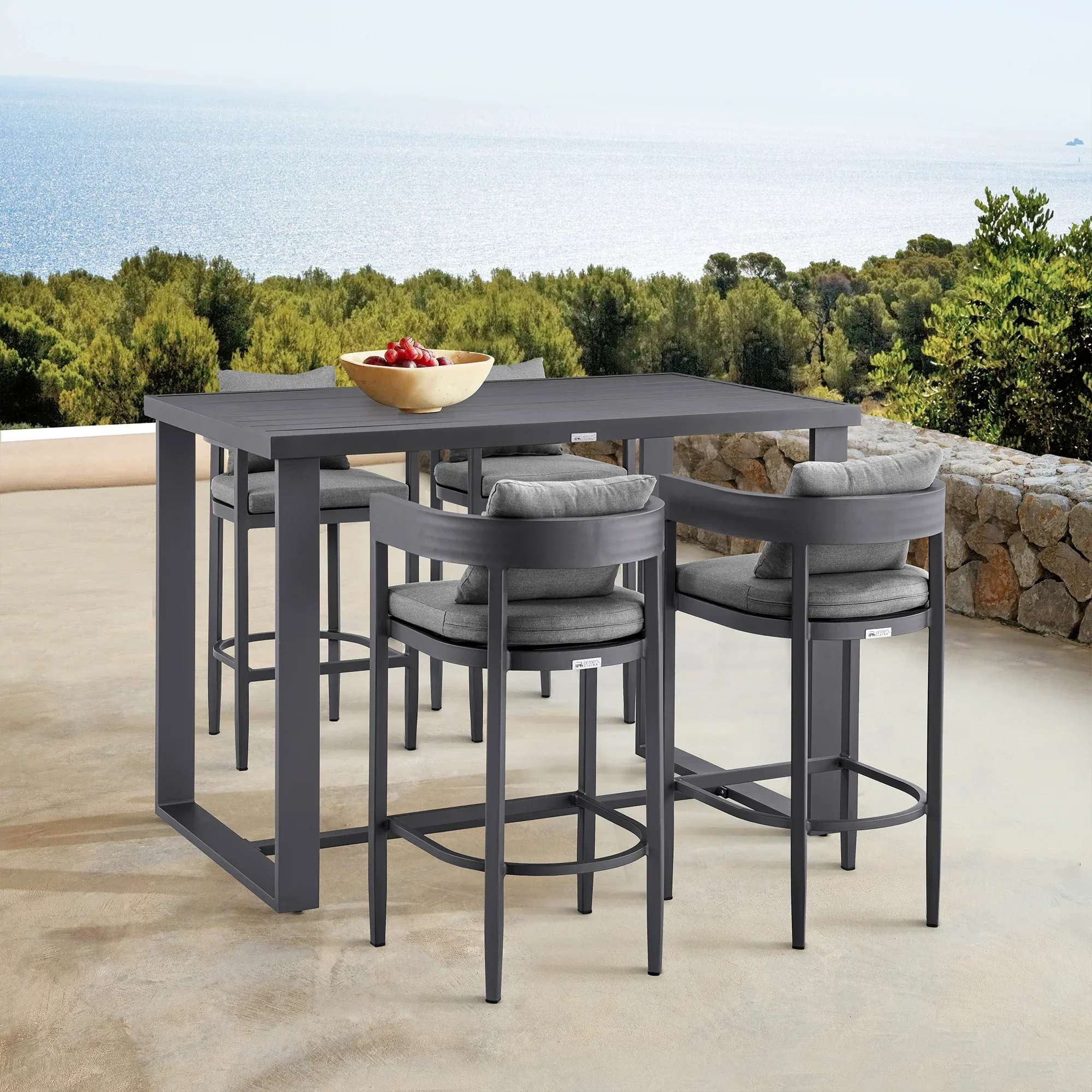 Argiope Outdoor Counter Stool - Set of 2 - Image 6