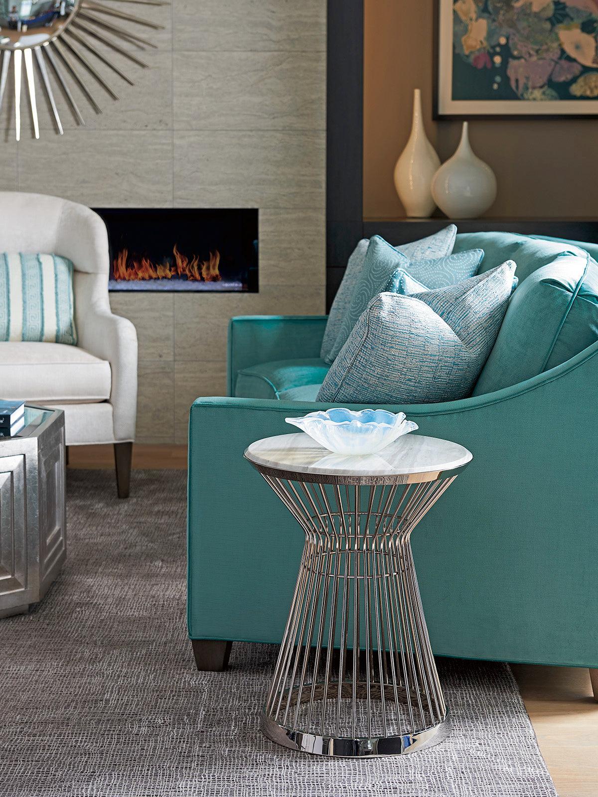 Ariana Martini Stainless Accent Table - Image 2