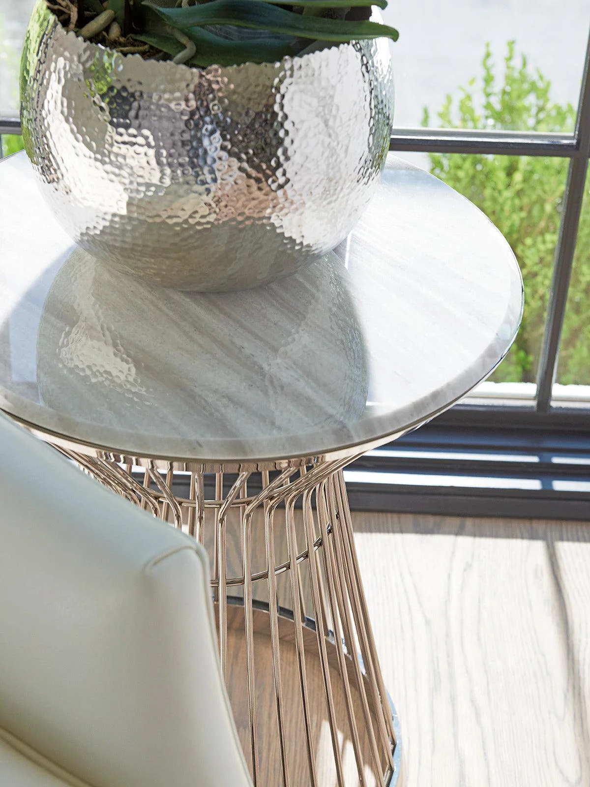 Ariana Martini Stainless Accent Table - Image 3