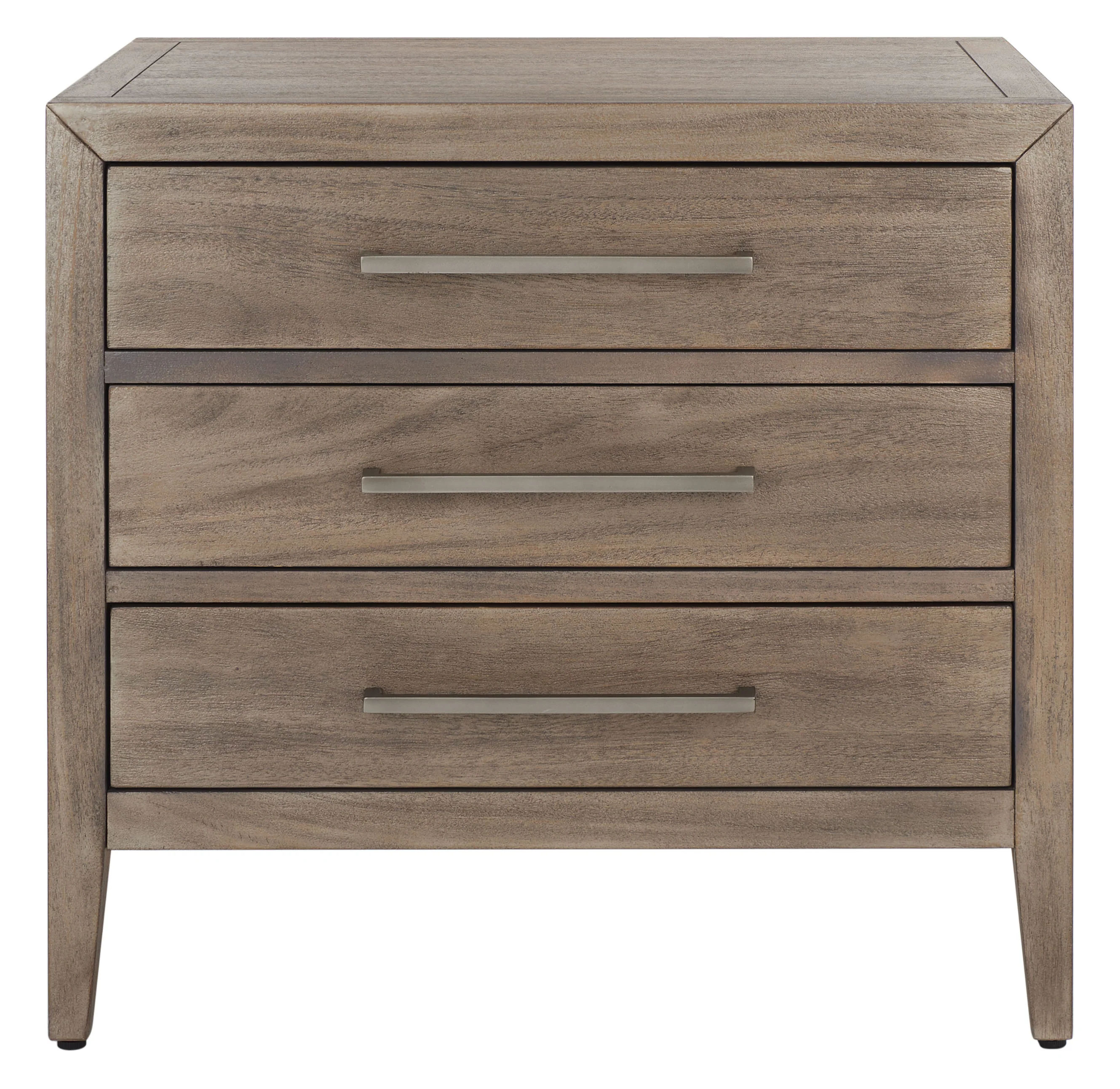 Ariella 3 Drawer Wood Nightstand - Image 15
