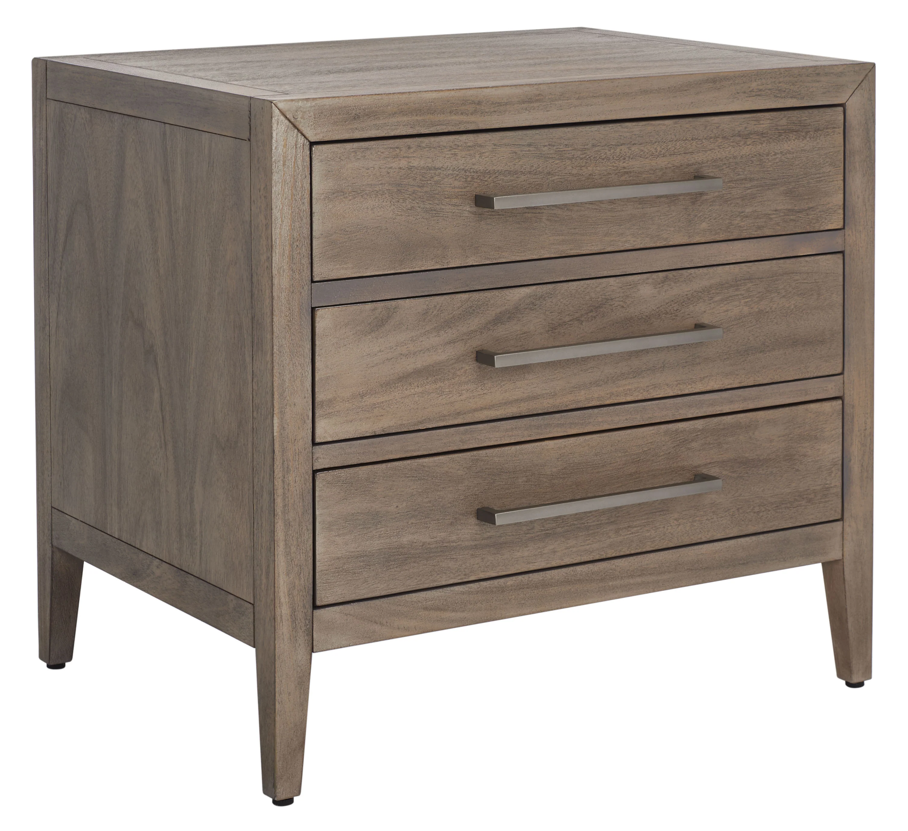 Ariella 3 Drawer Wood Nightstand - Image 18