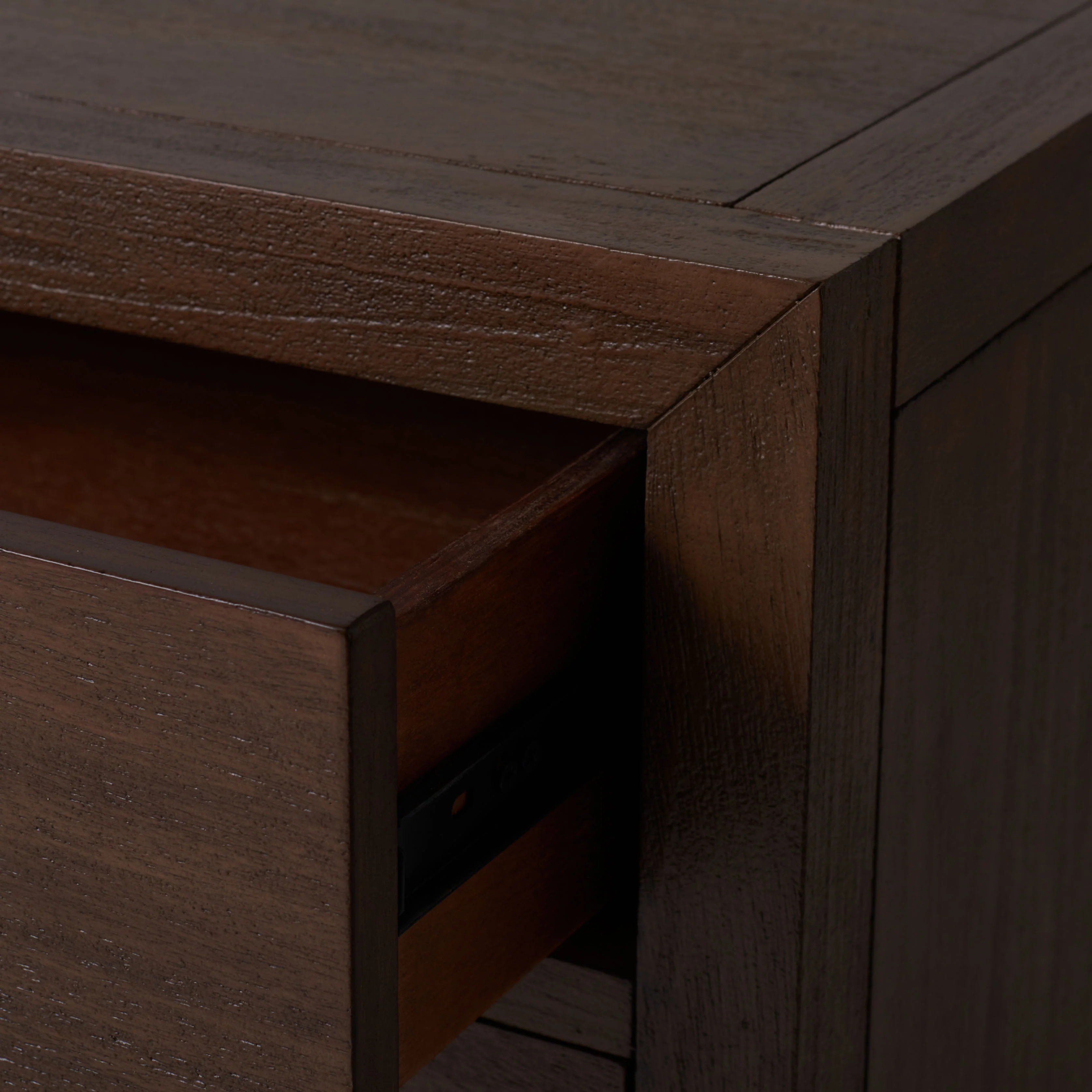 Ariella 3 Drawer Wood Nightstand - Image 2