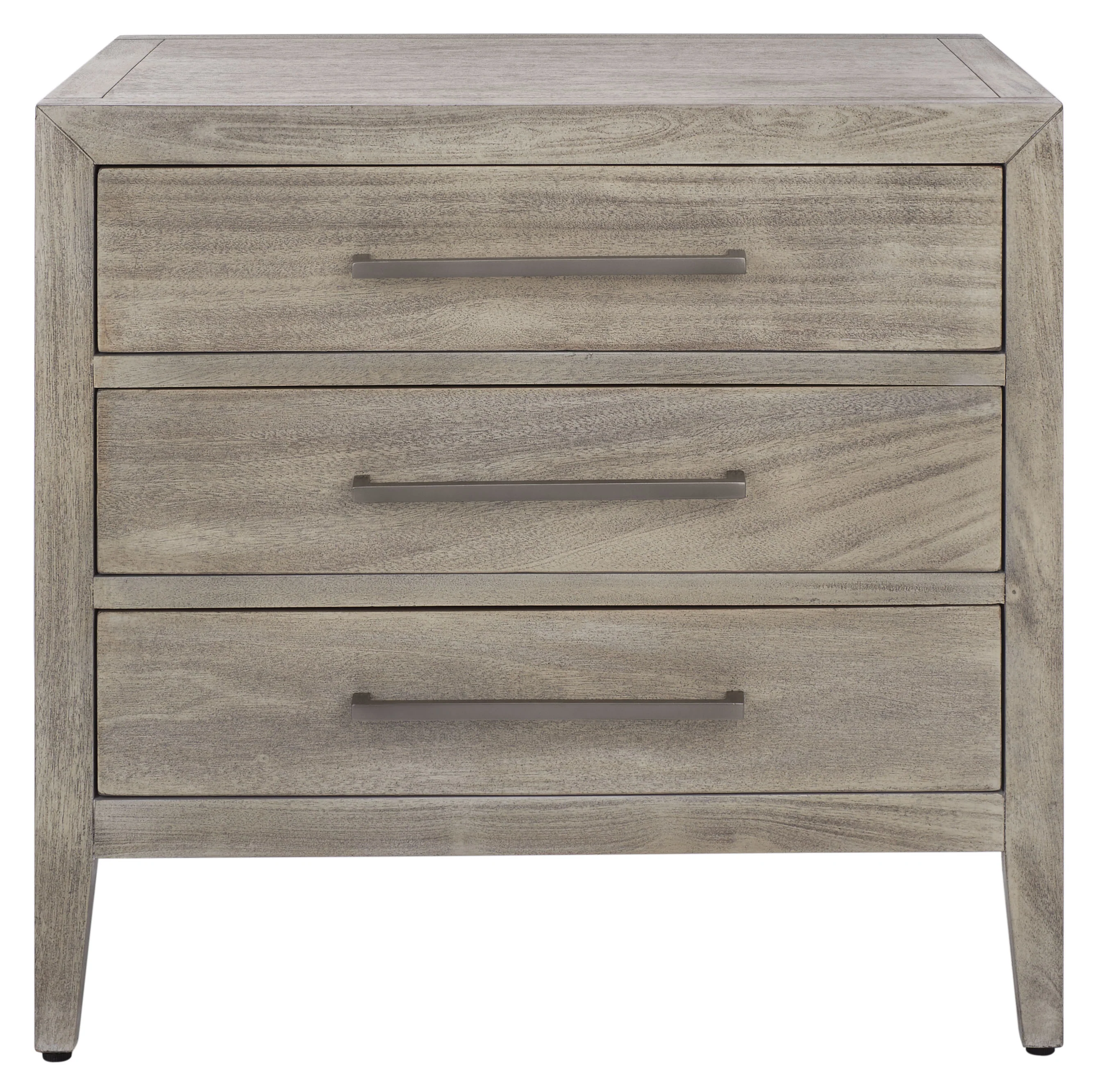 Ariella 3 Drawer Wood Nightstand - Image 28