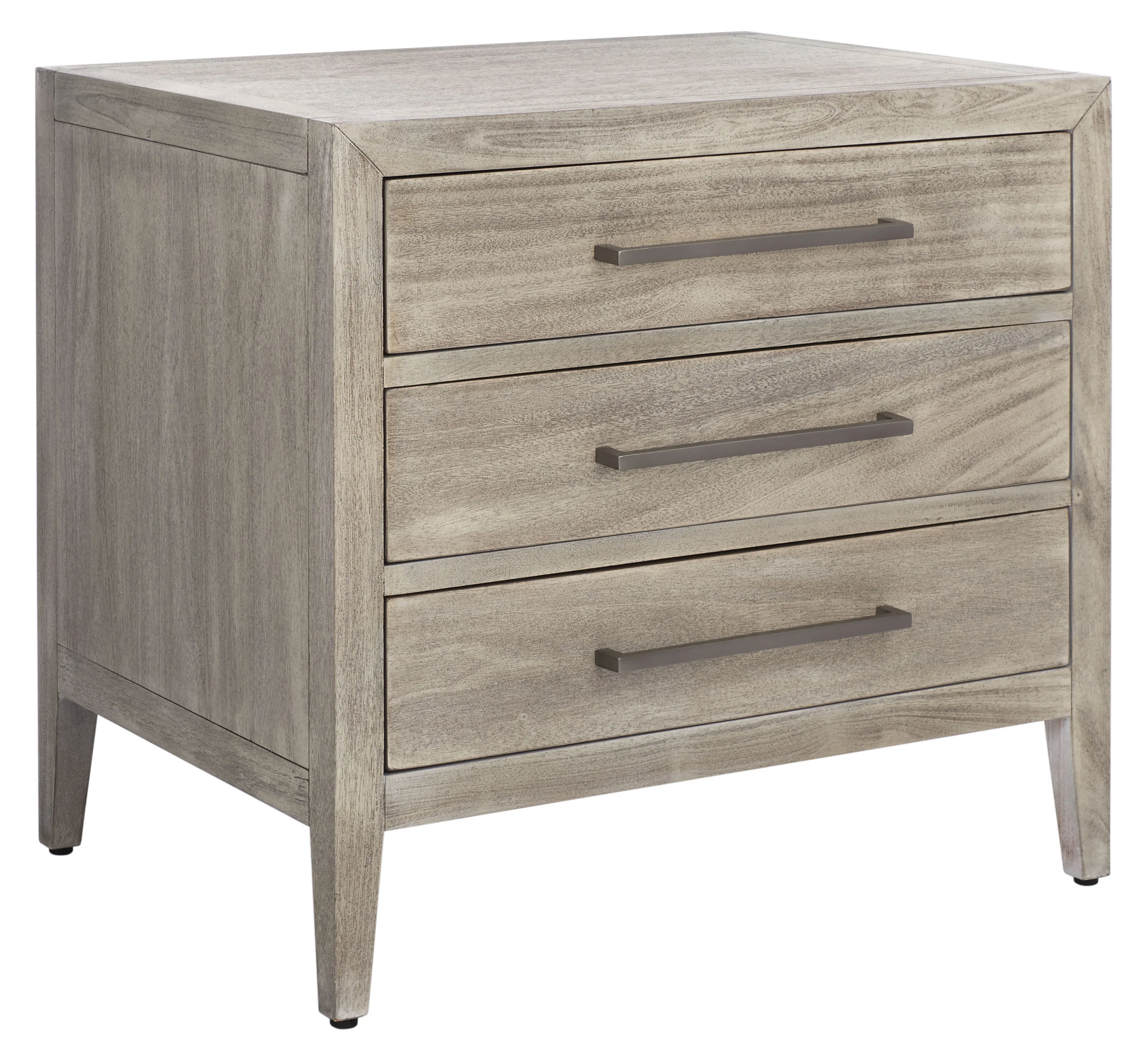 Ariella 3 Drawer Wood Nightstand - Image 31