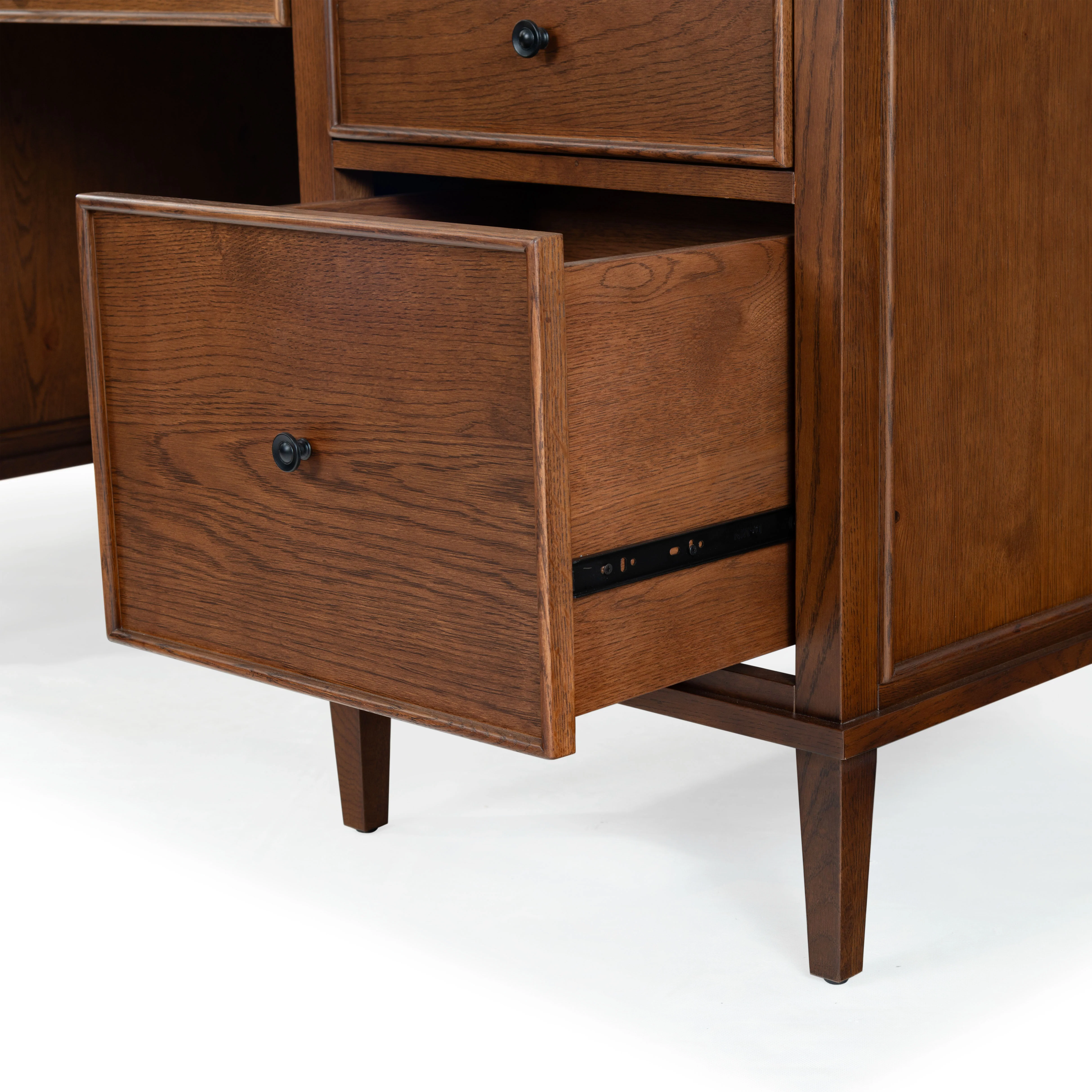 Ariella 5 Drawer Wood Desk - Image 12
