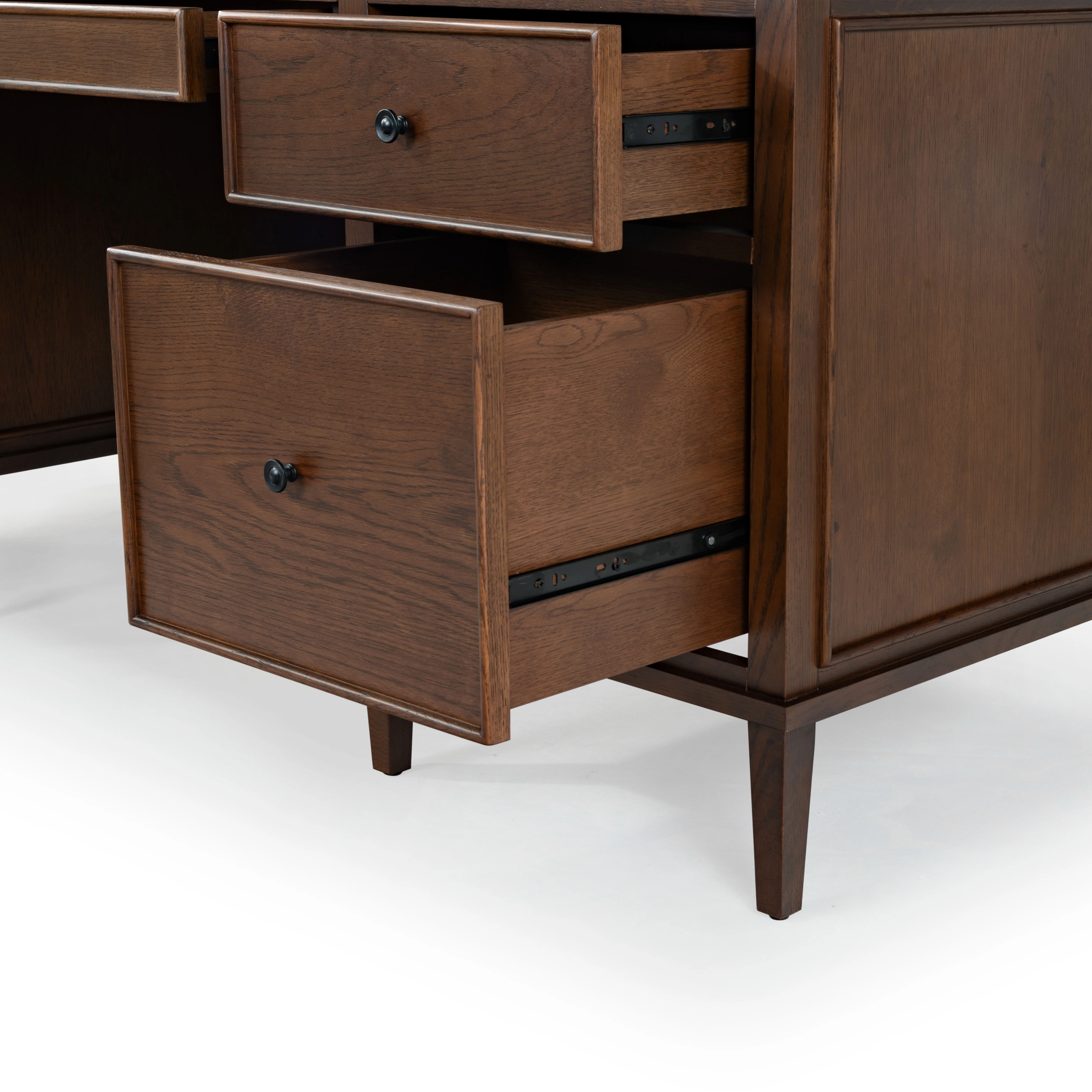 Ariella 5 Drawer Wood Desk - Image 15