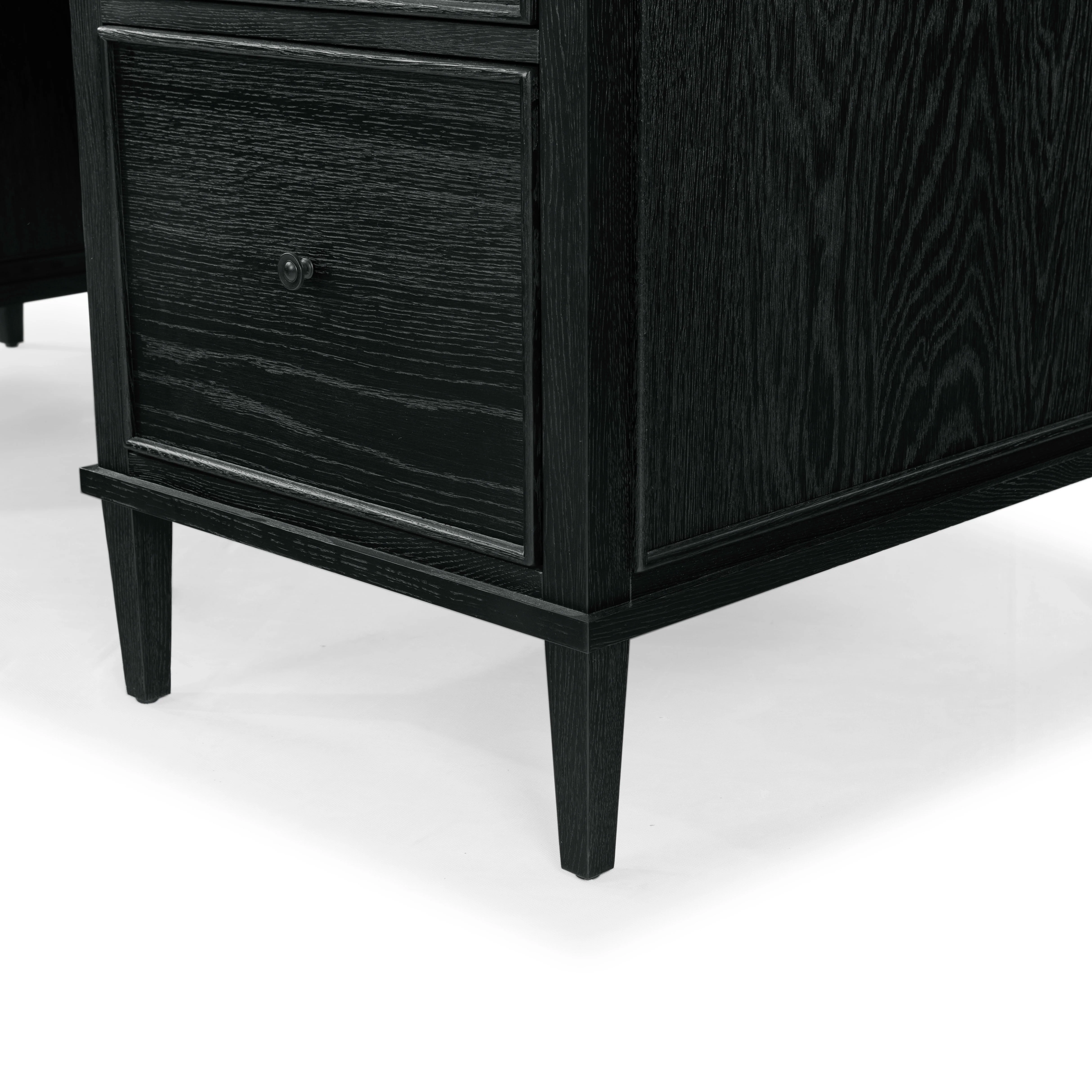 Ariella 5 Drawer Wood Desk - Image 4