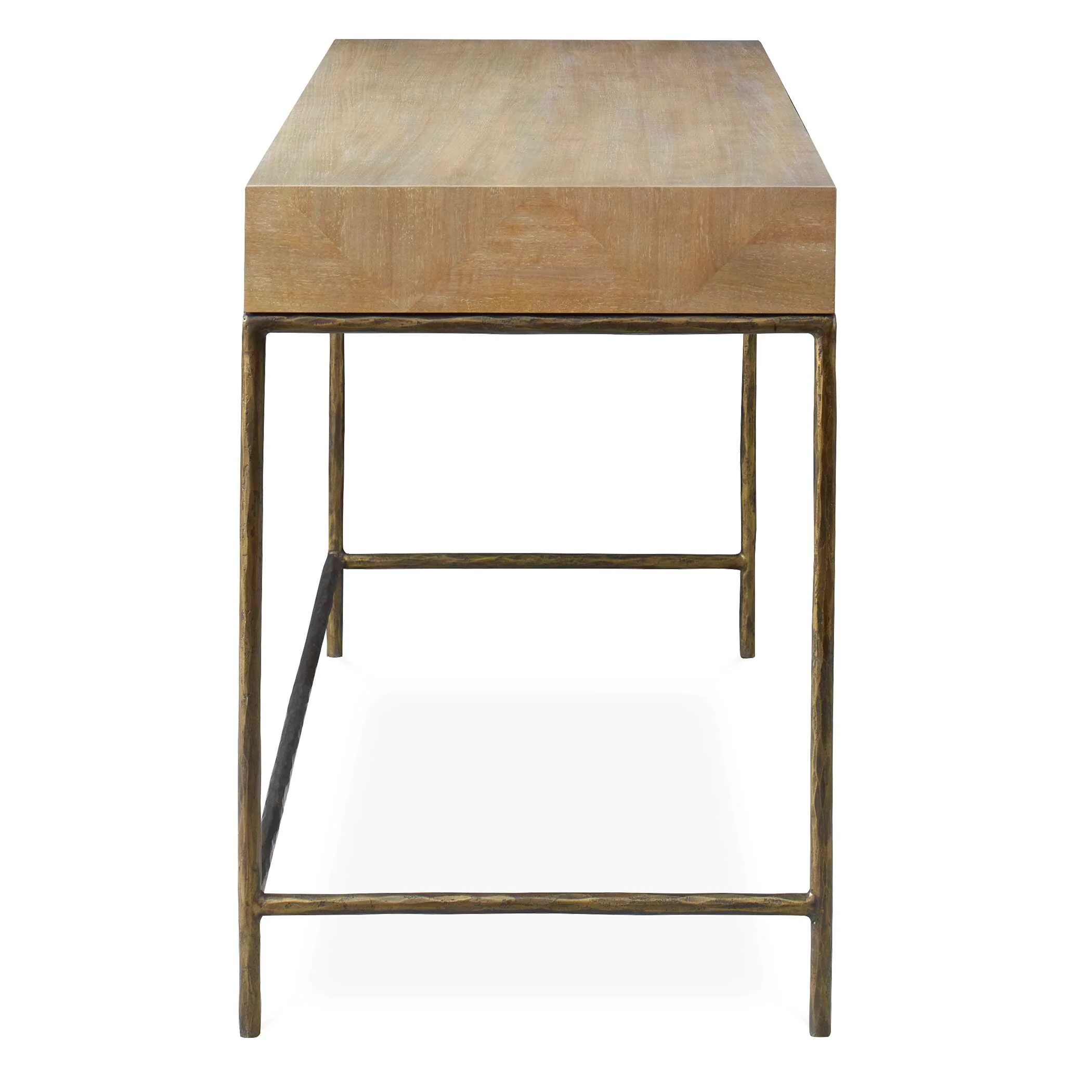 Aristotle Natuiral Wood Modern Desk - Image 6