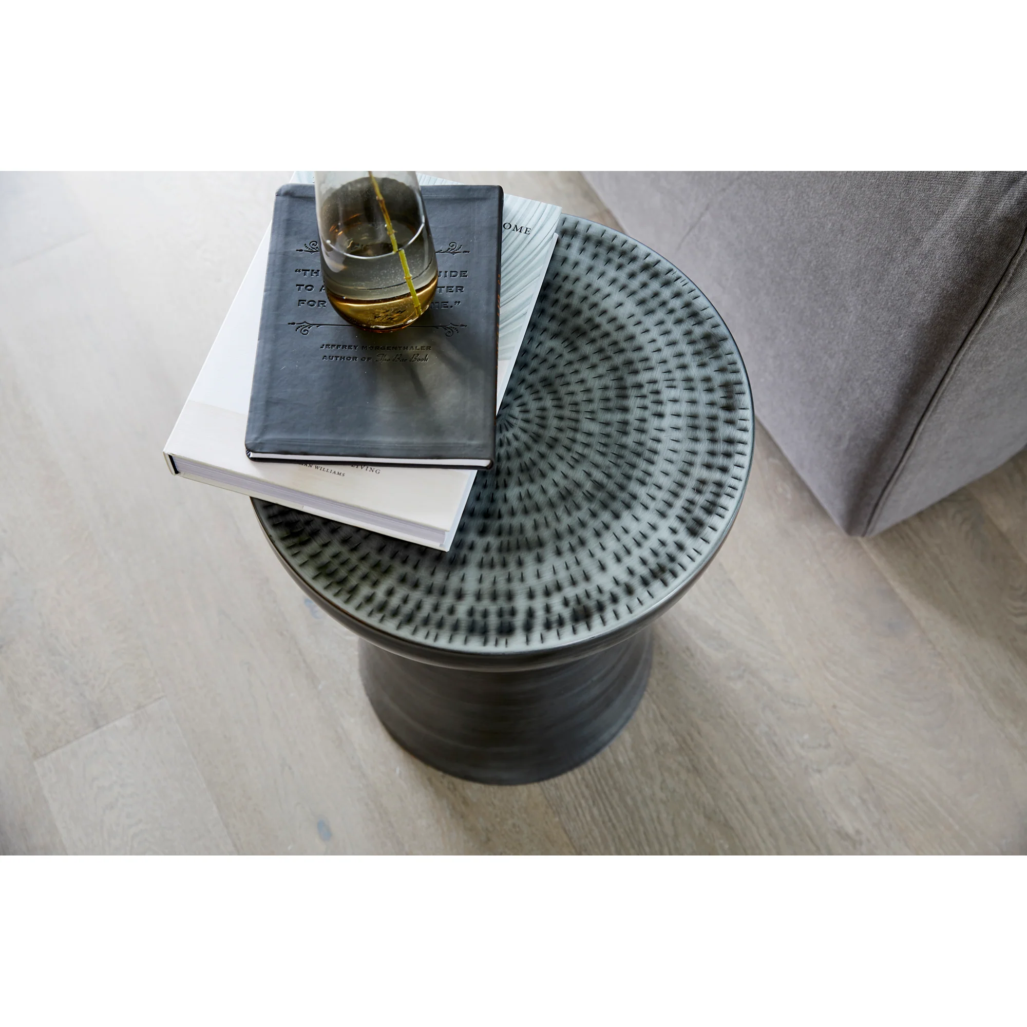 Arthur Accent Table Antique Zinc - Image 2