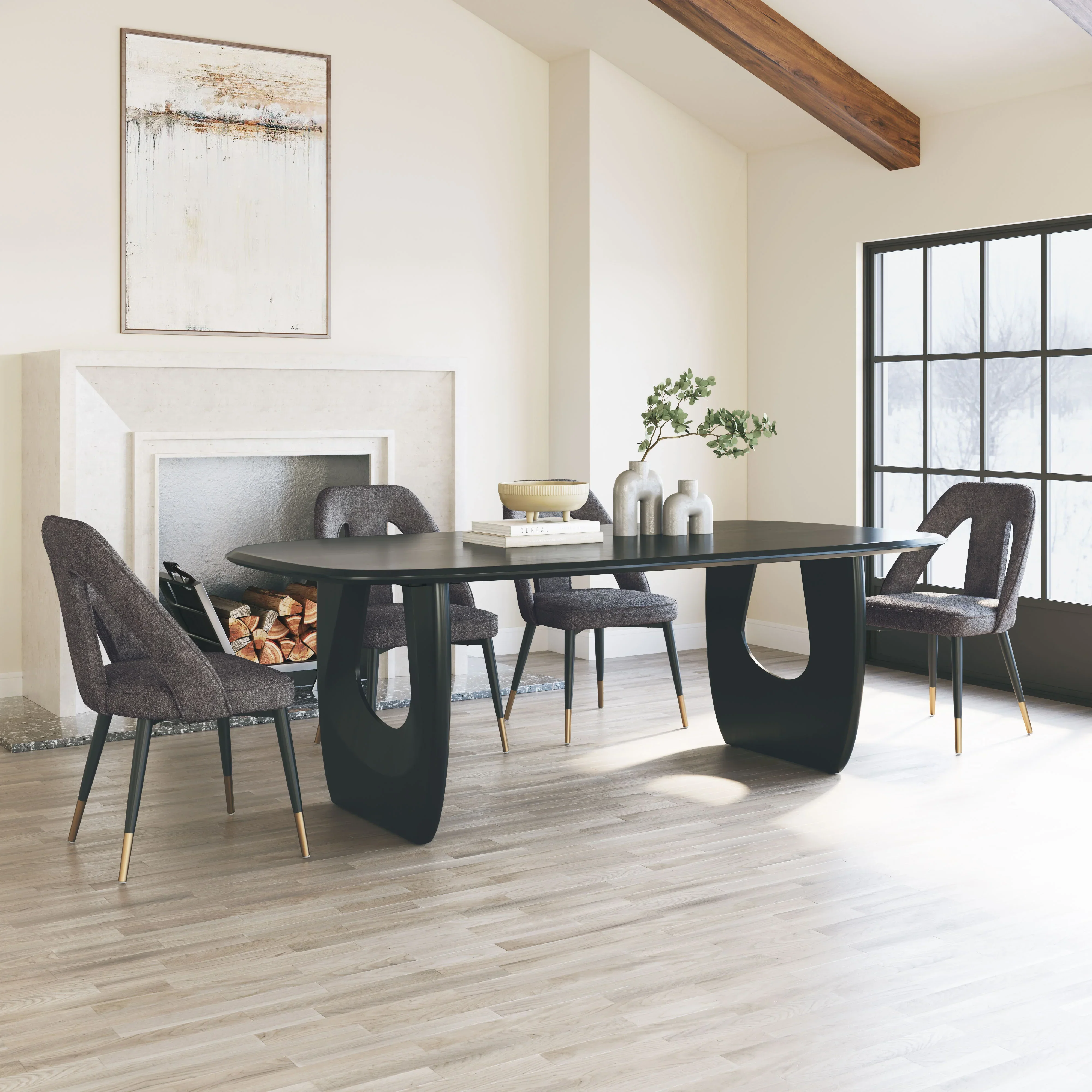 Artus Dining Chair Gray - Set of 2 - Image 3