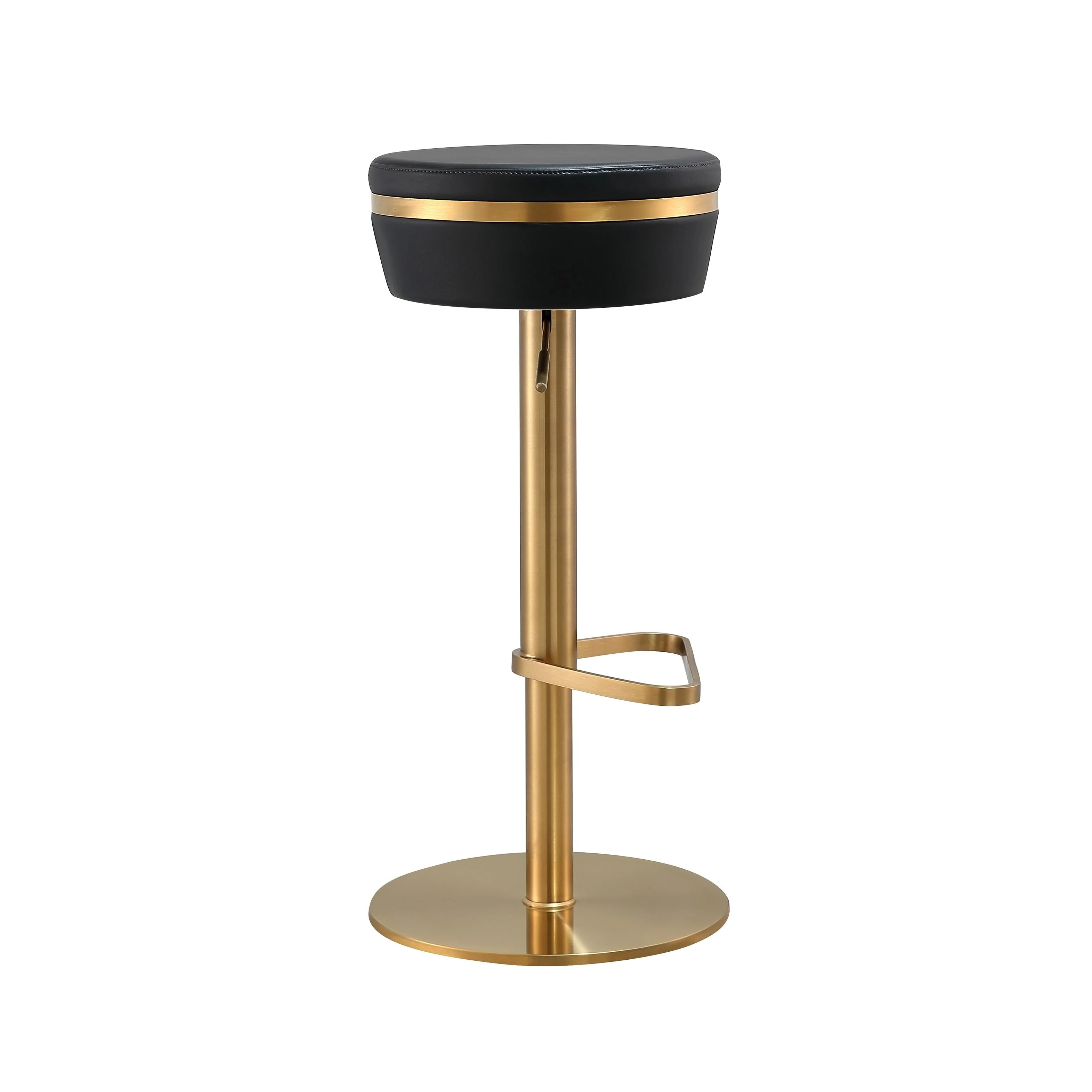 Astro Black and Gold Adjustable Stool - Image 5