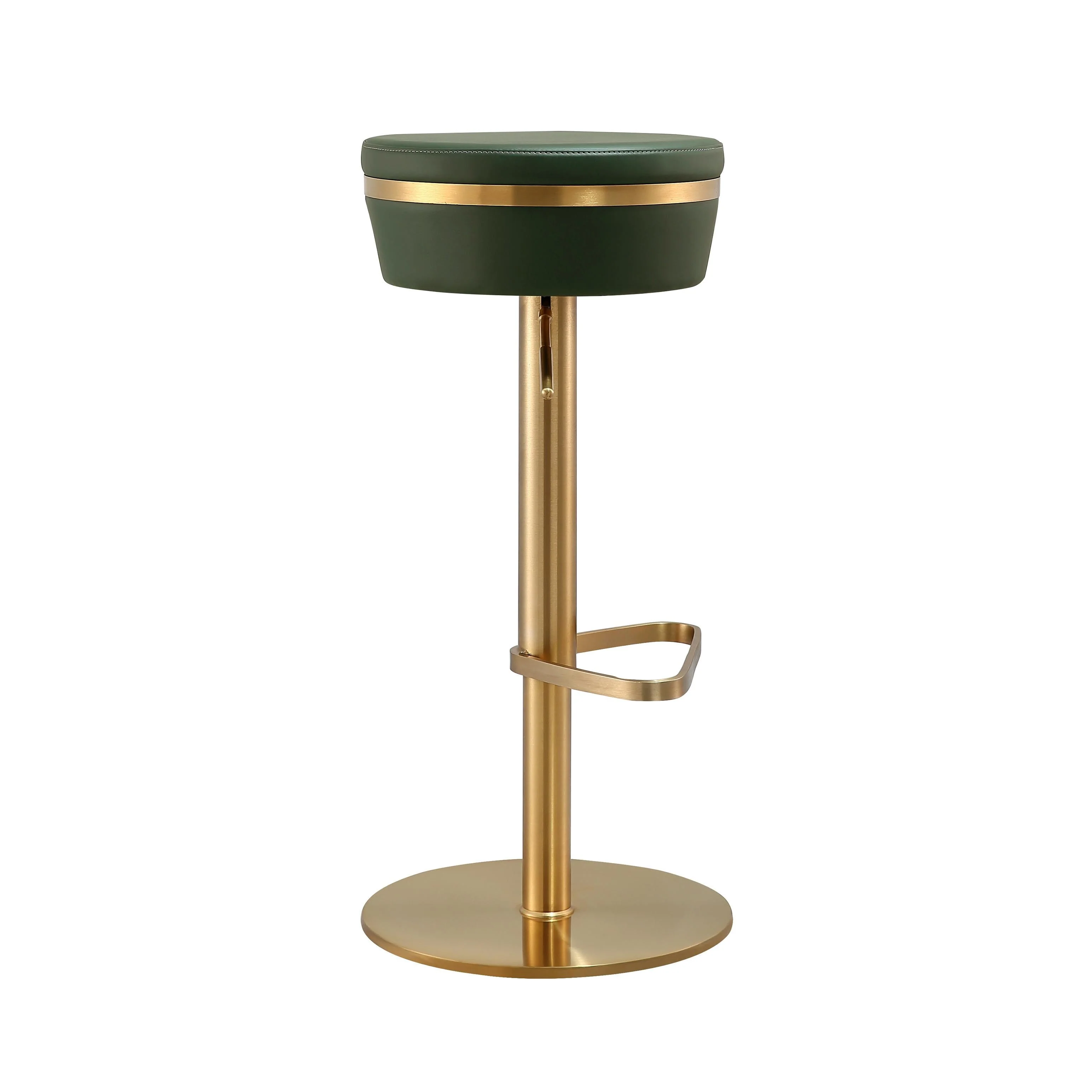 Astro Malachite Green and Gold Adjustable Stool - Image 5