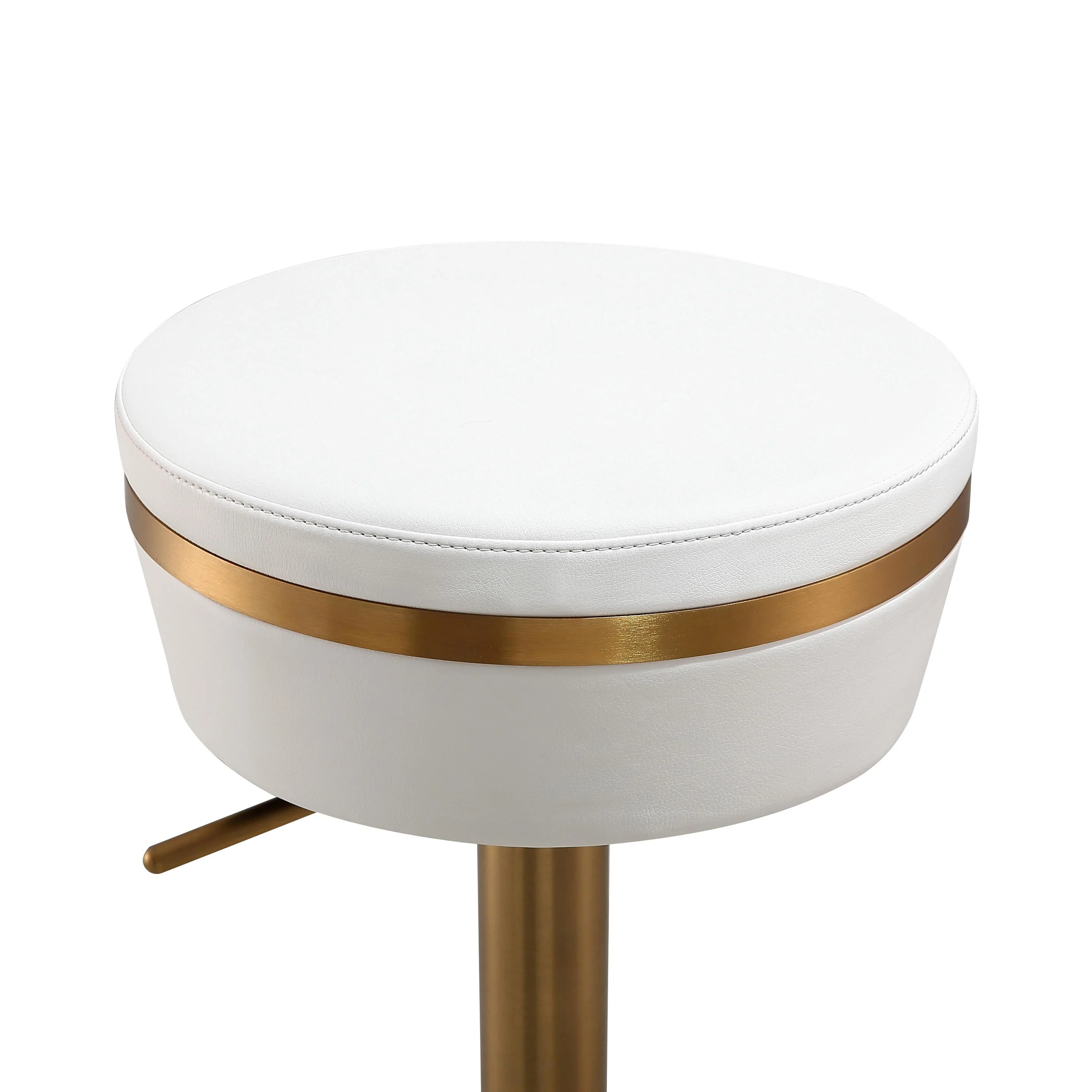 Astro White and Gold Adjustable Stool - Image 6