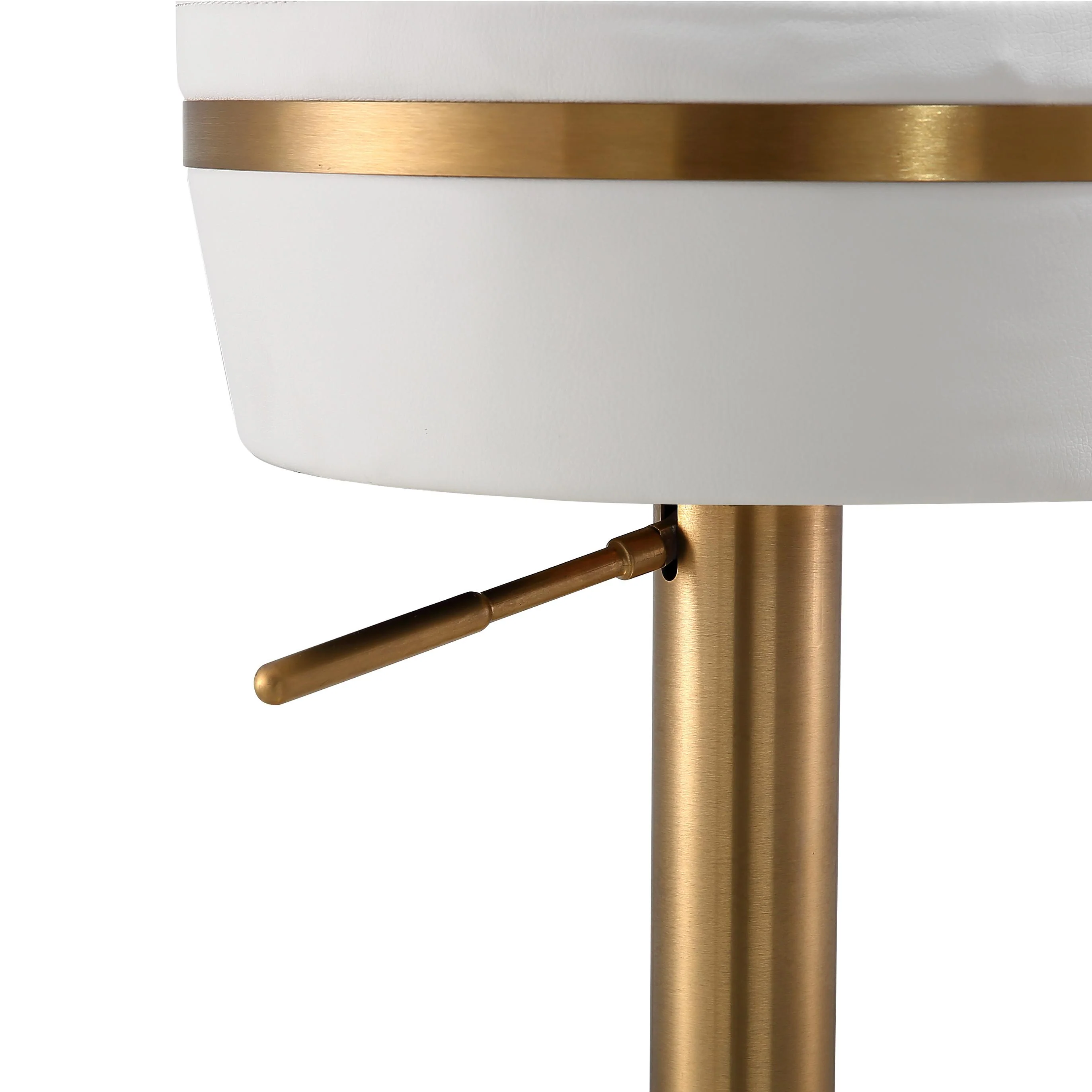 Astro White and Gold Adjustable Stool - Image 7