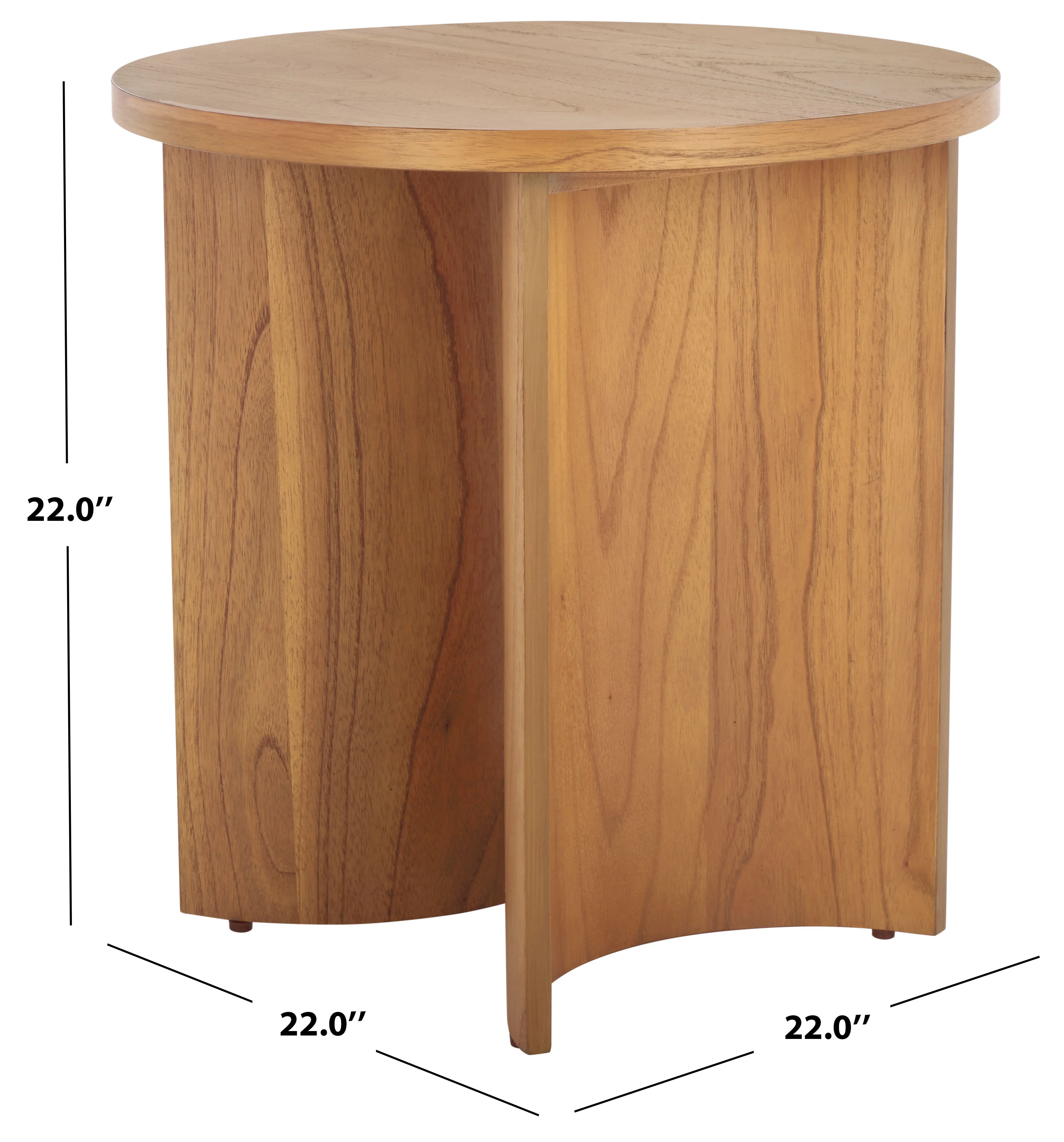 Audriella Round Wood Accent Table - Image 17