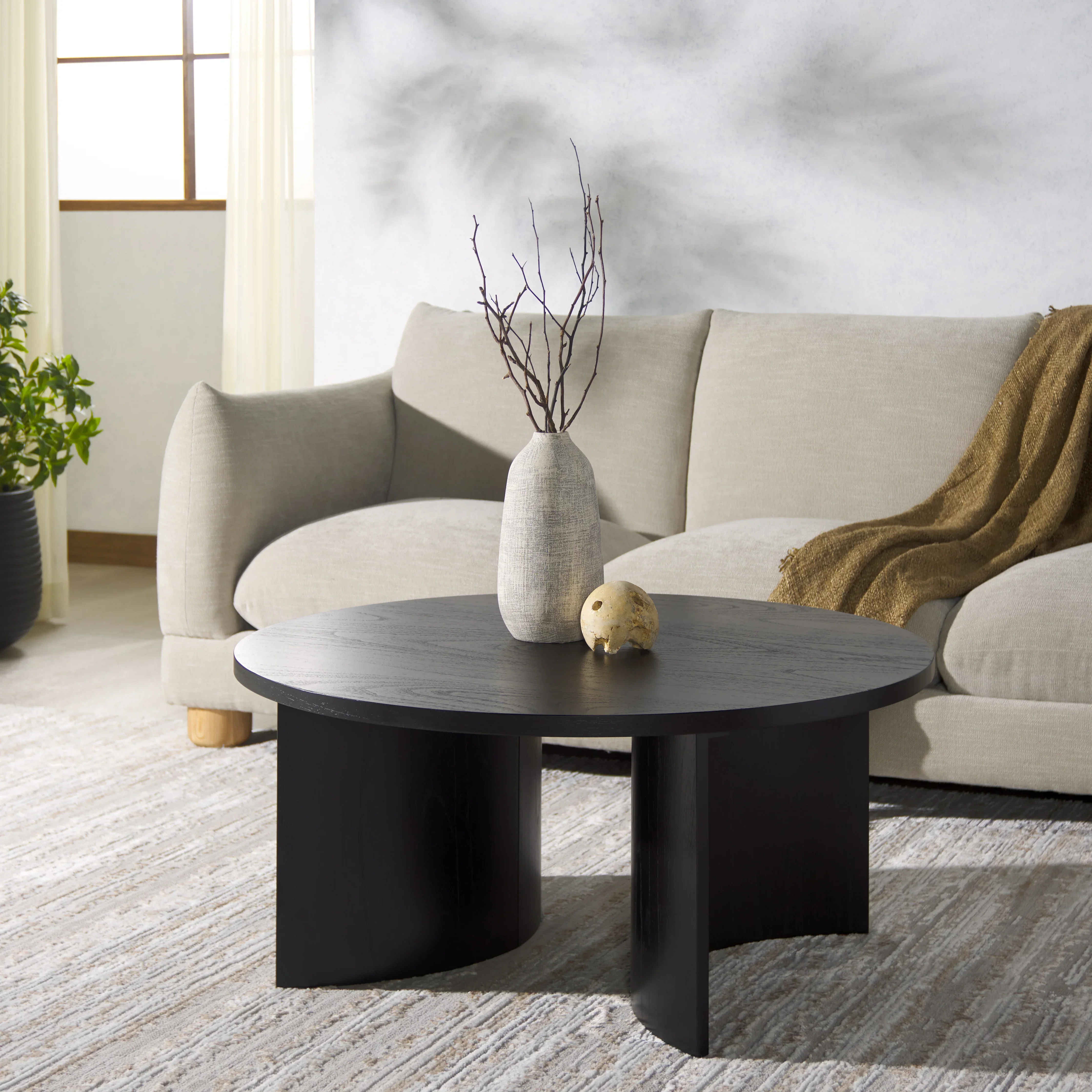 Audriella Round Wood Coffee Table - Image 2