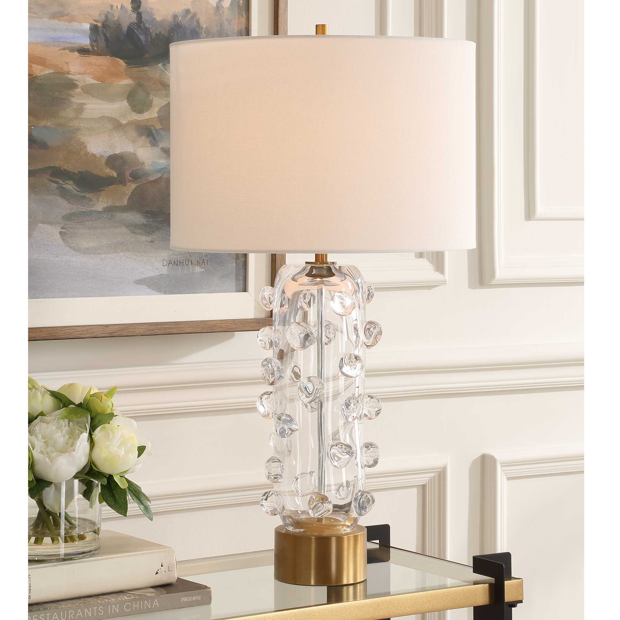 Aura Clear Glass Table Lamp - Image 2